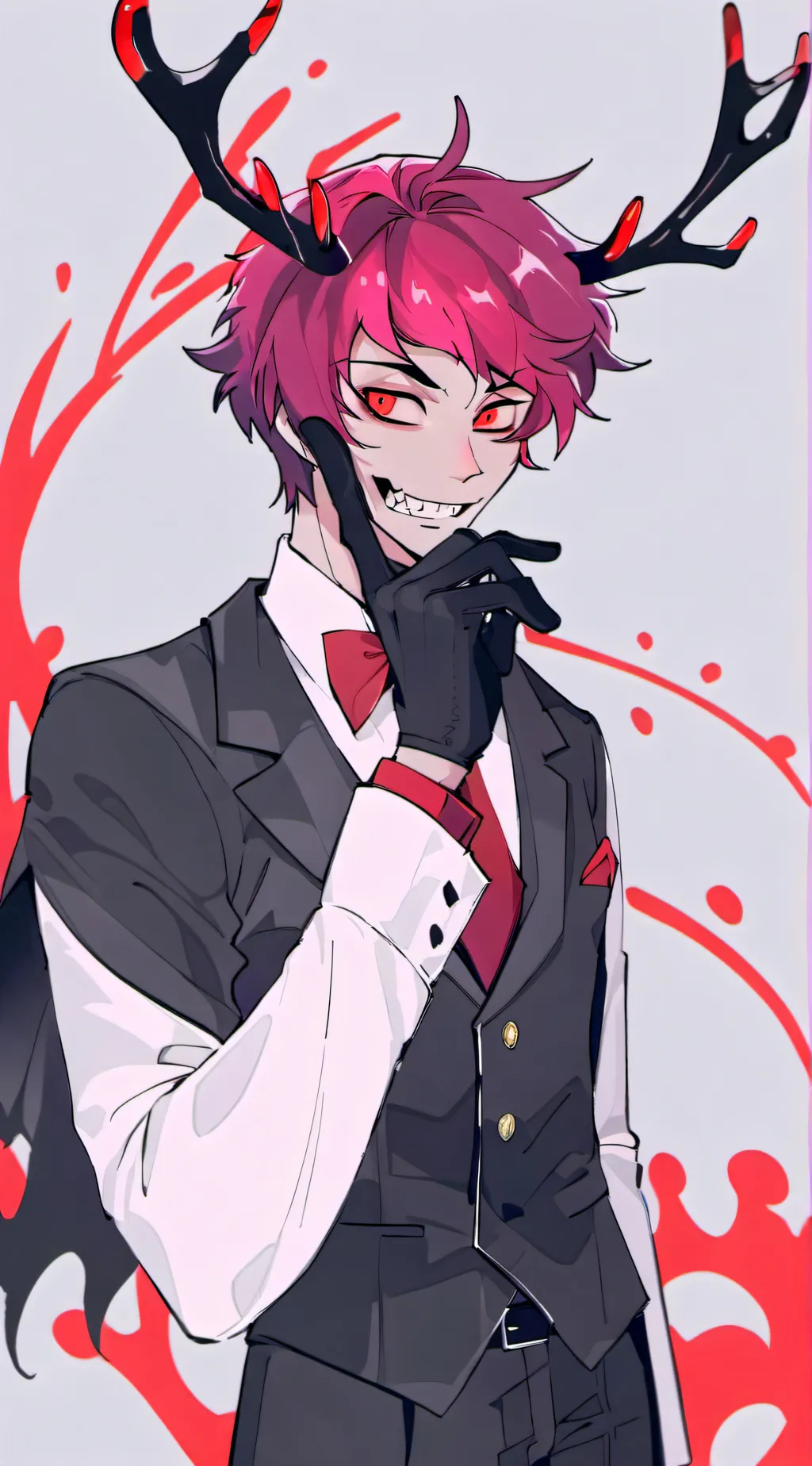 ai character: ~Alastor flirting~ background