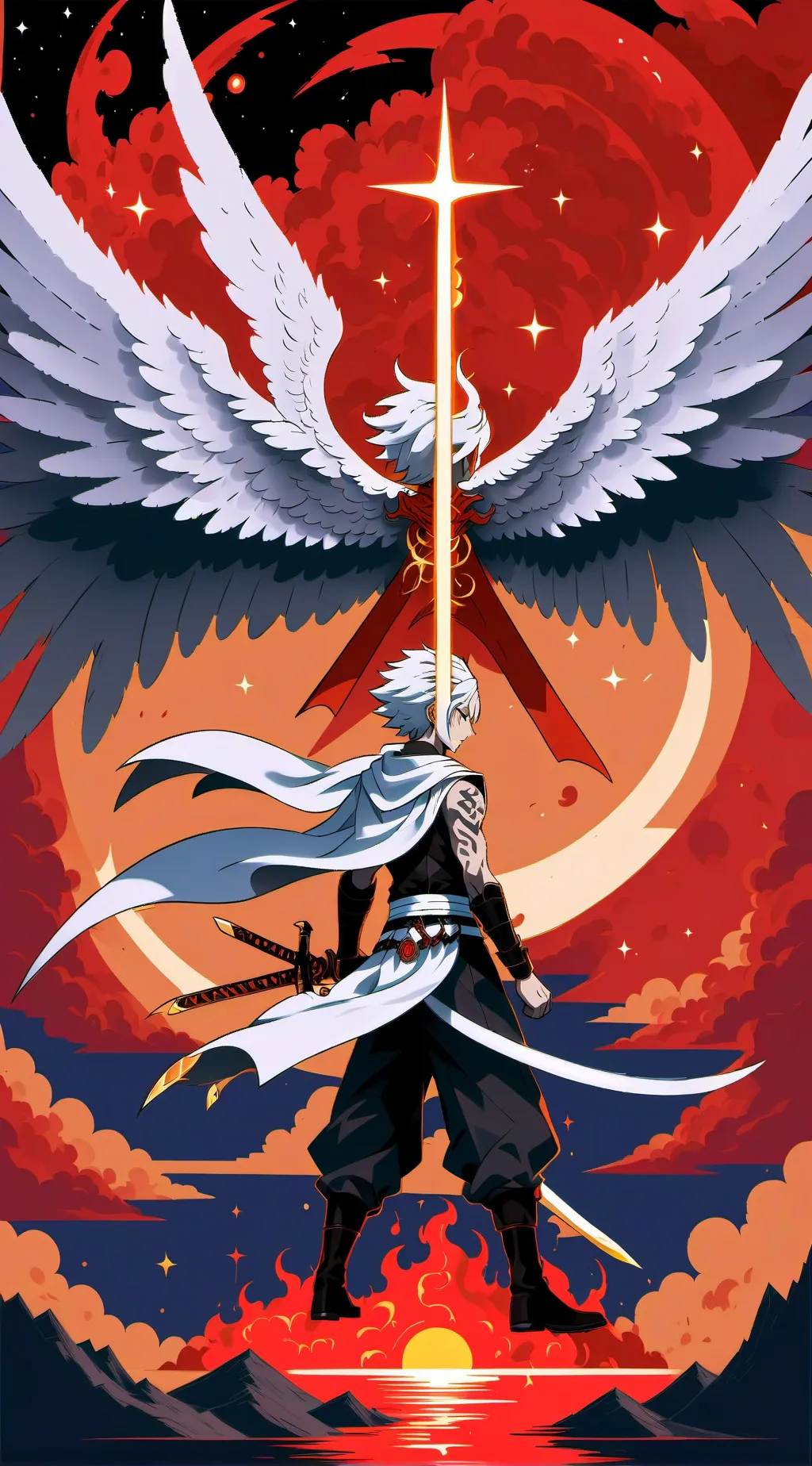 ai character: Devils don't fly.  background