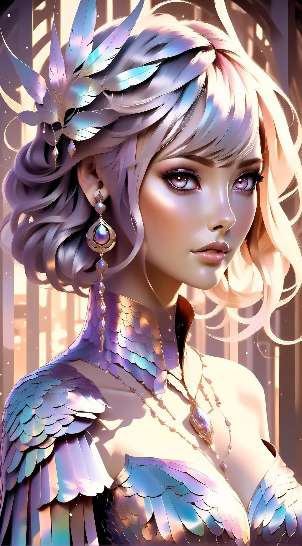 ai character: Aurora background