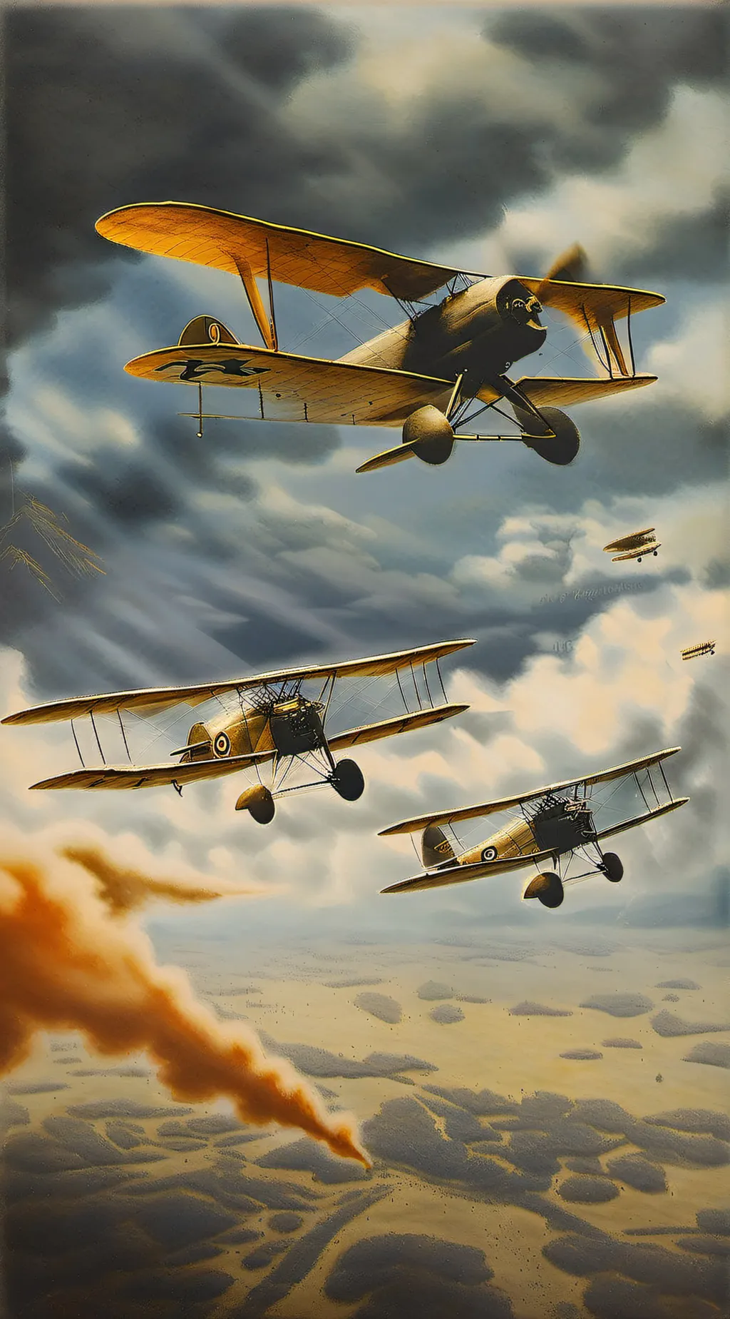 ai character: countryballs ww1 background