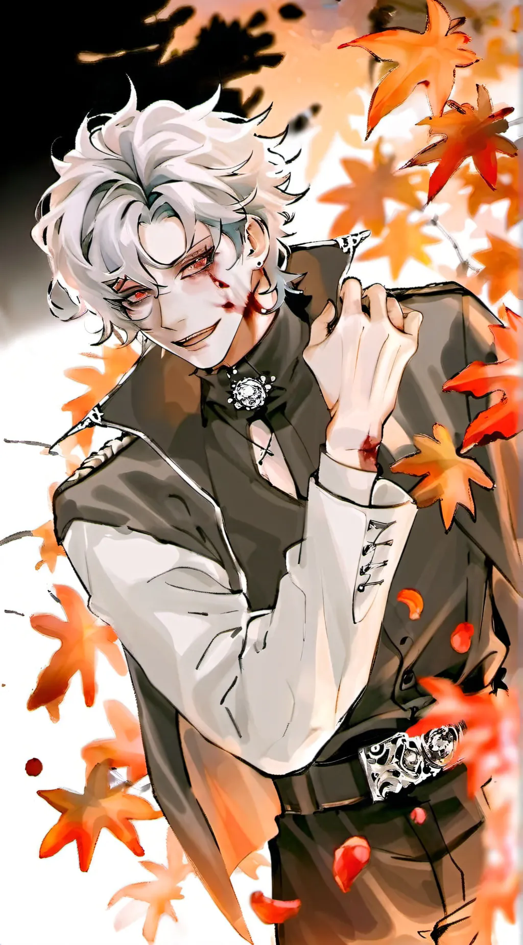 ai character: ua while in lov background