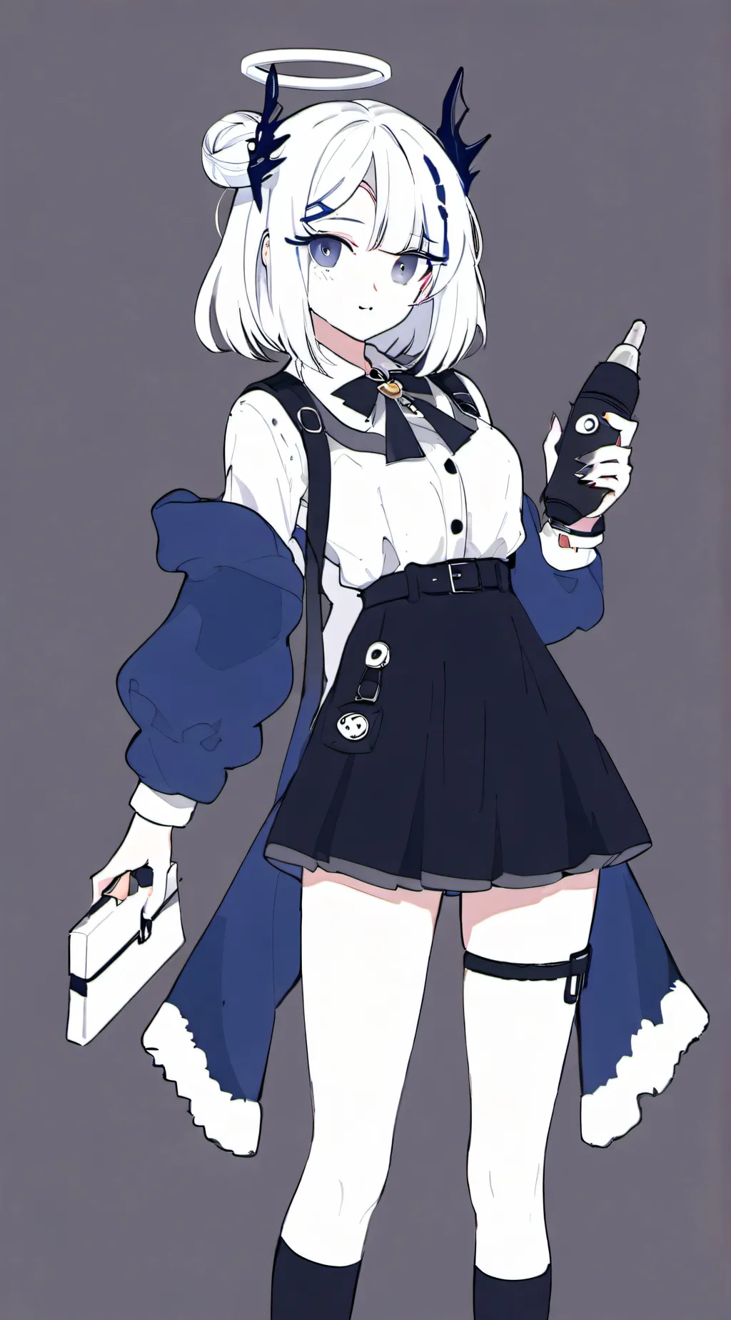 ai character: camera woman background