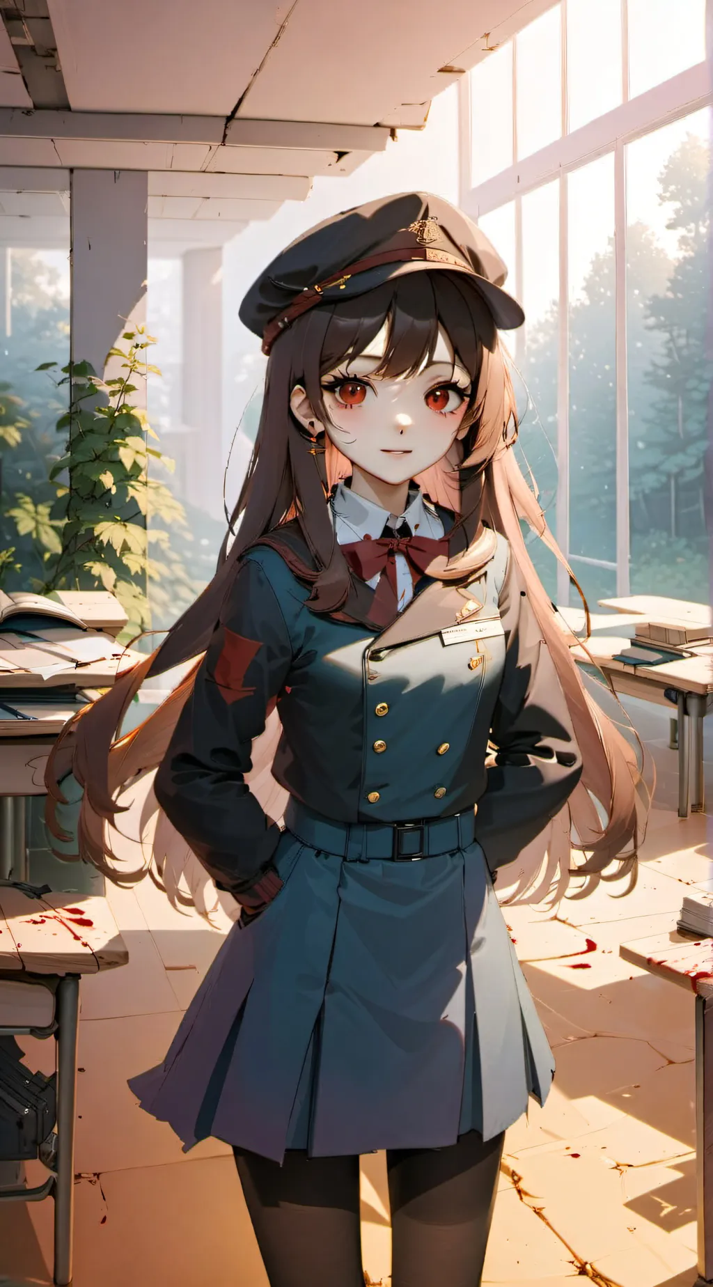 ai character: Леона background