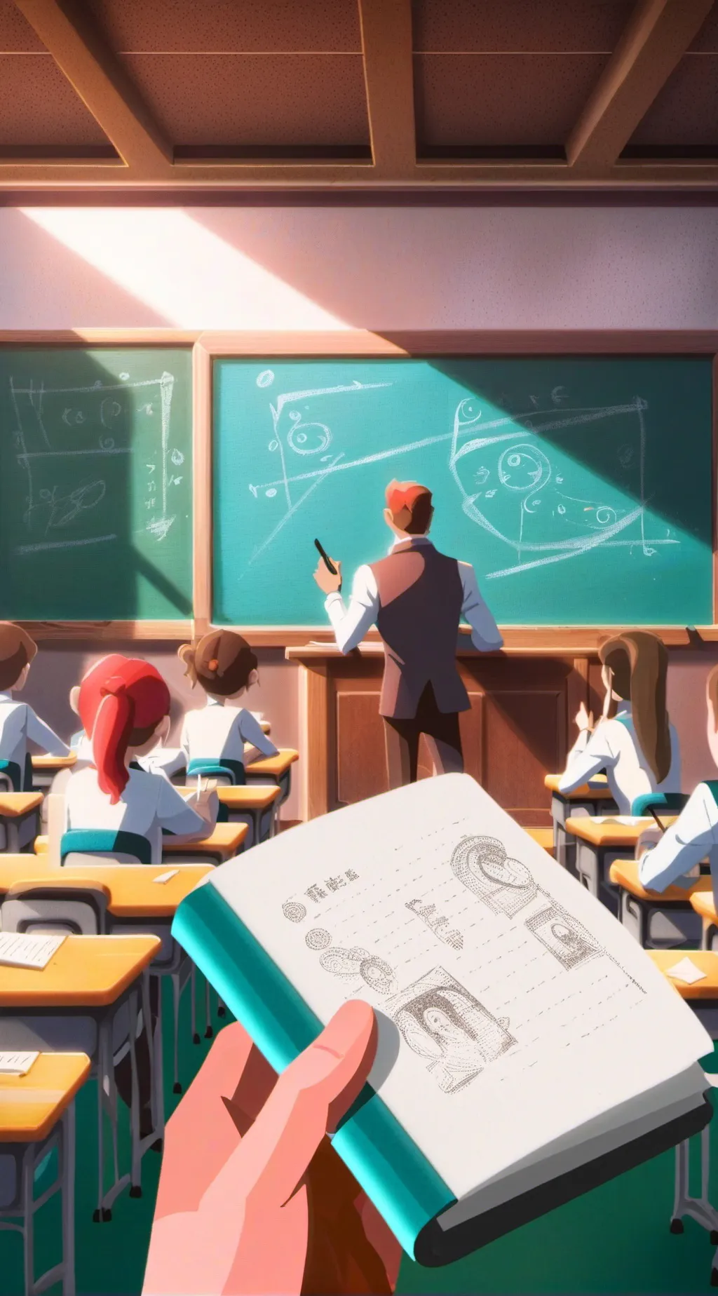 ai character: Kindergarten! background