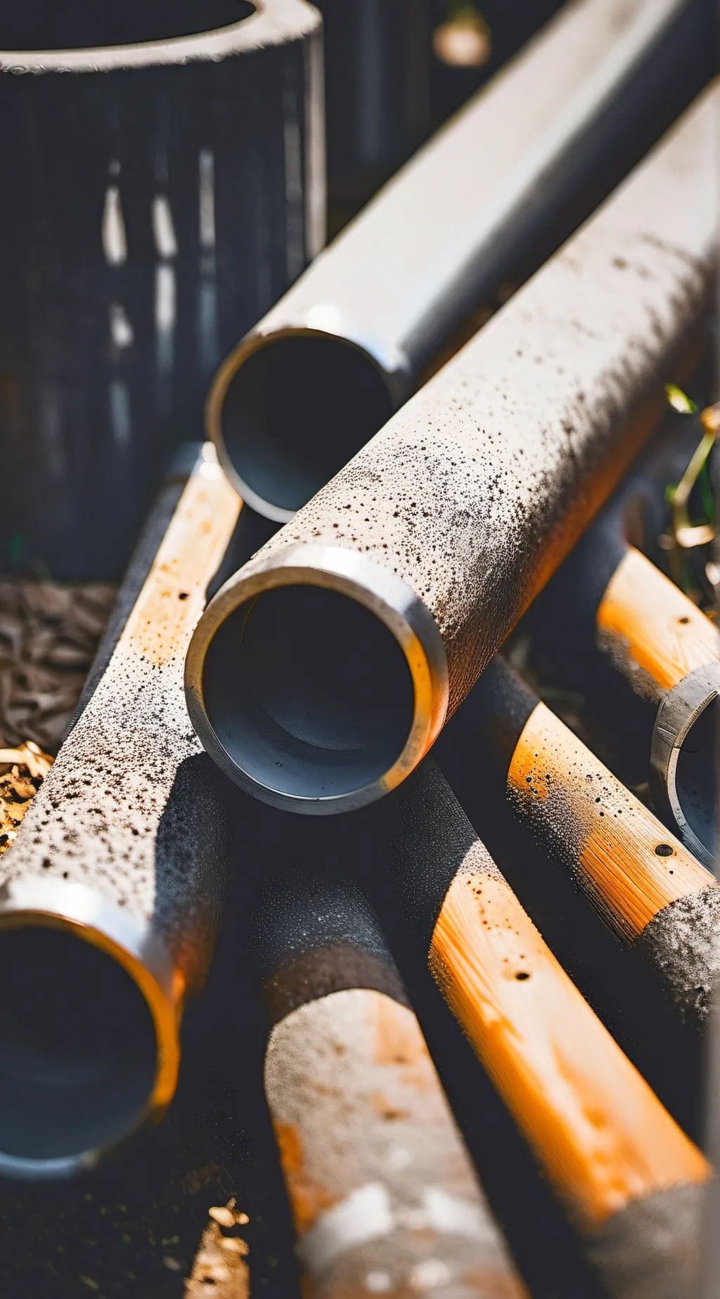 ai character: Metal Pipe background