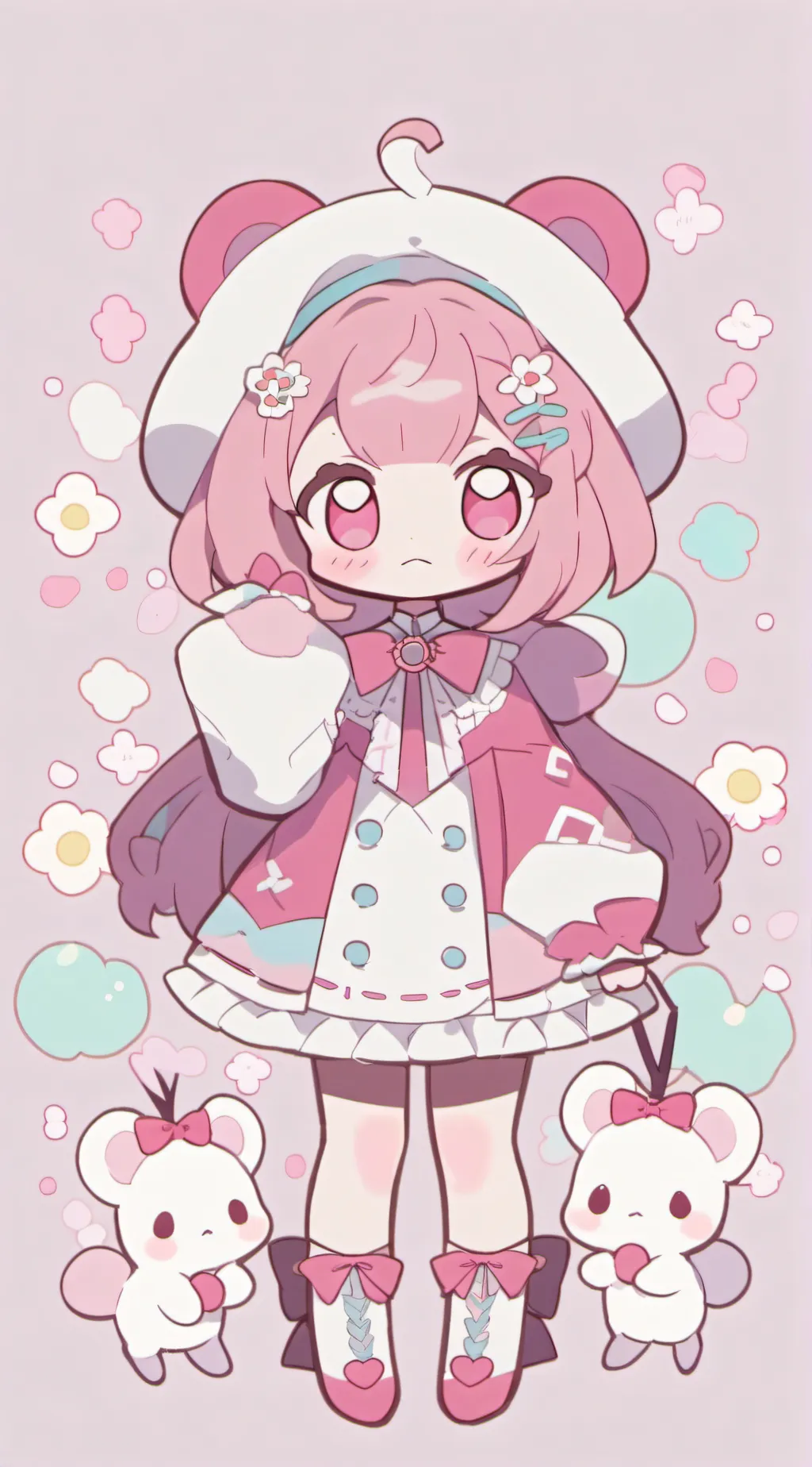 ai character: amazing digital  background