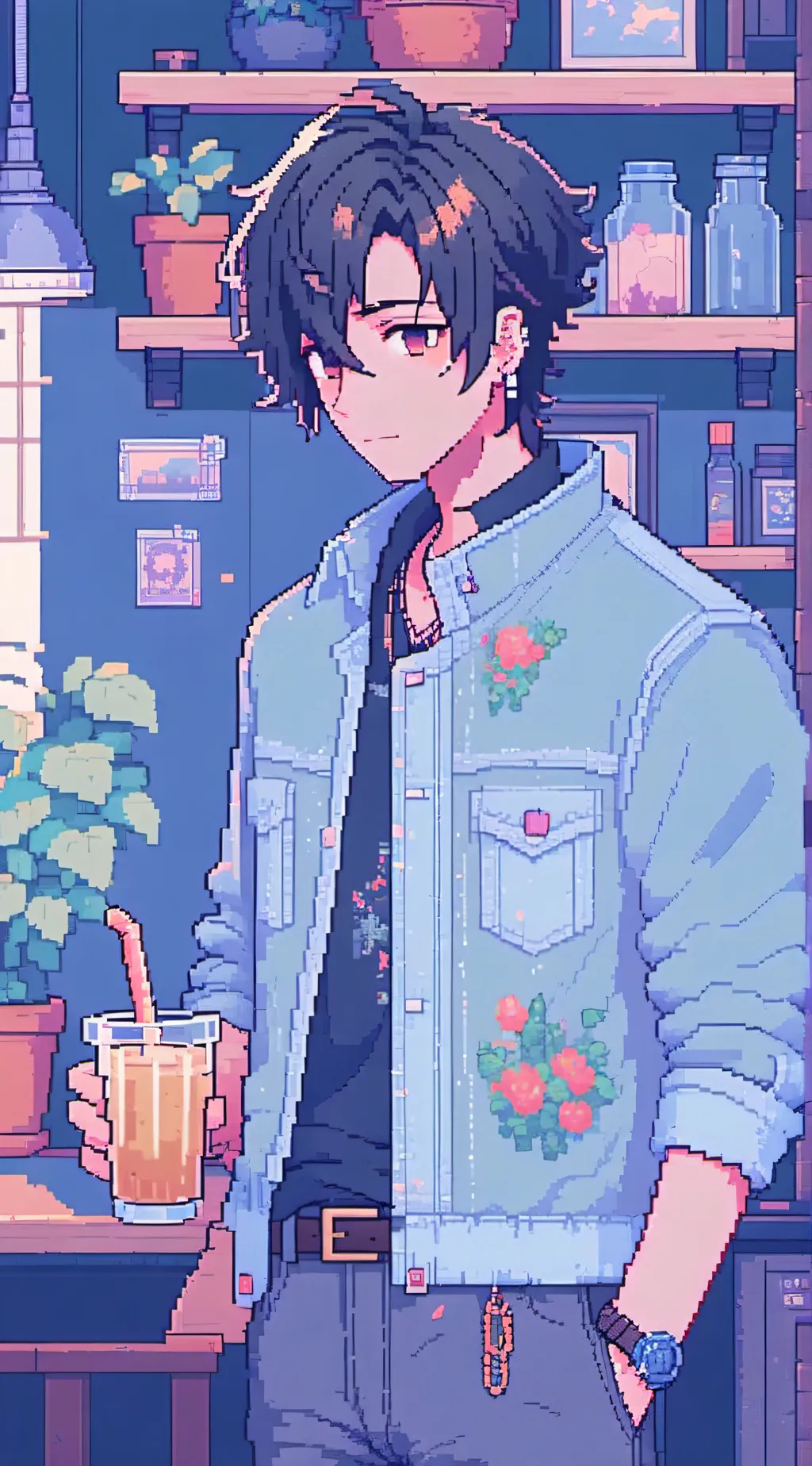 ai character: Sebastian  background