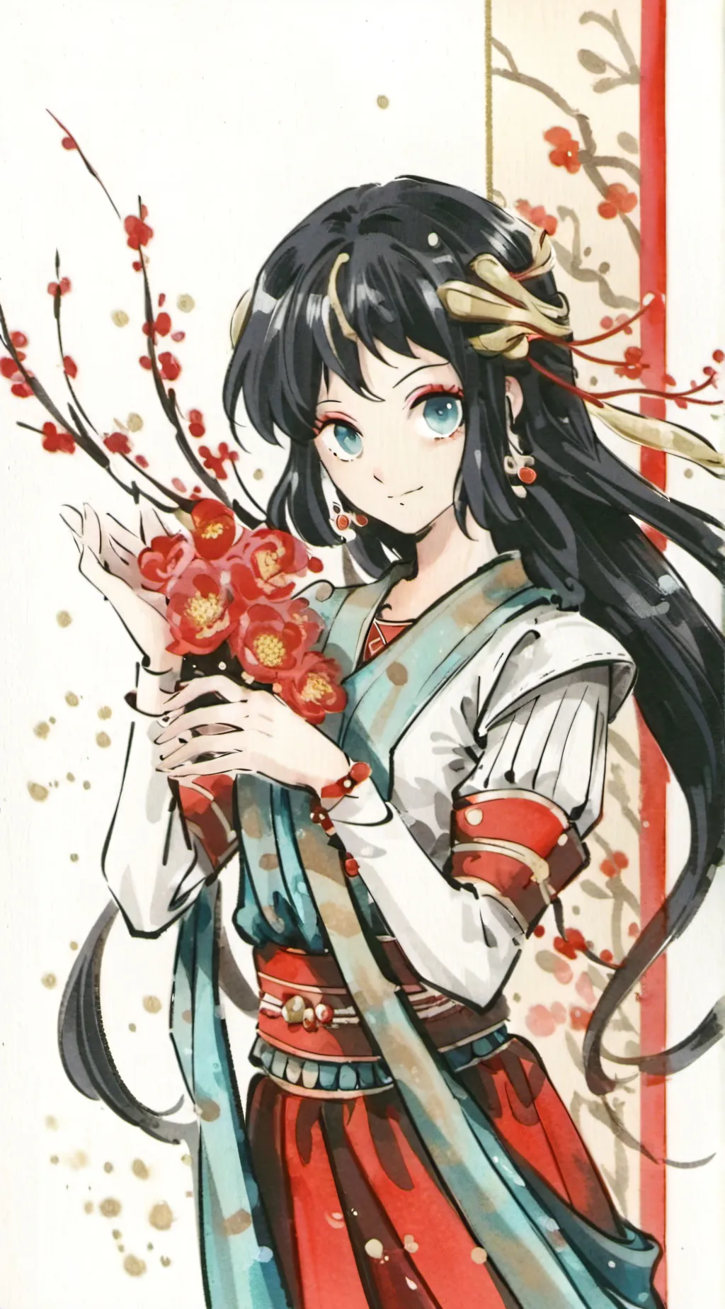 ai character: demon slayer  background