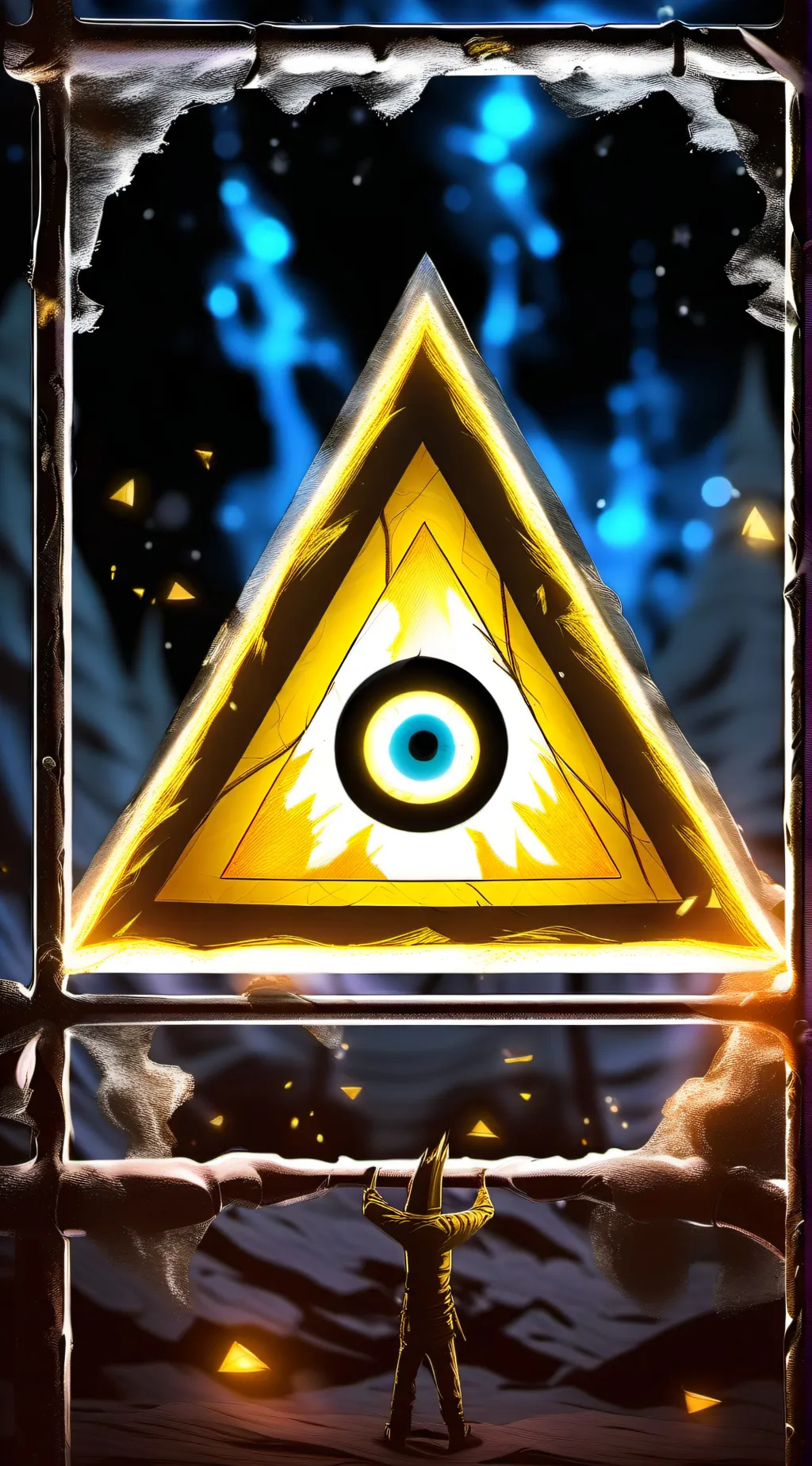 ai character: Bill cipher  background