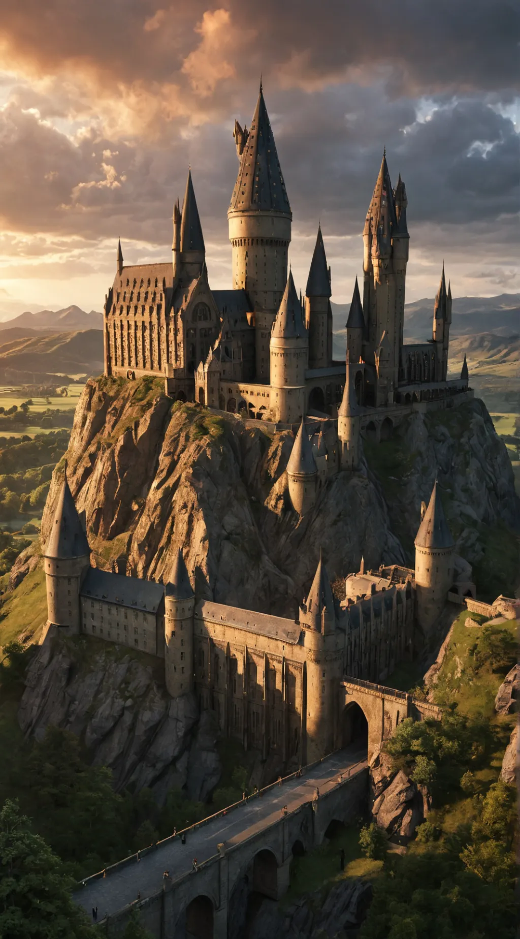 ai character: Hogwarts background