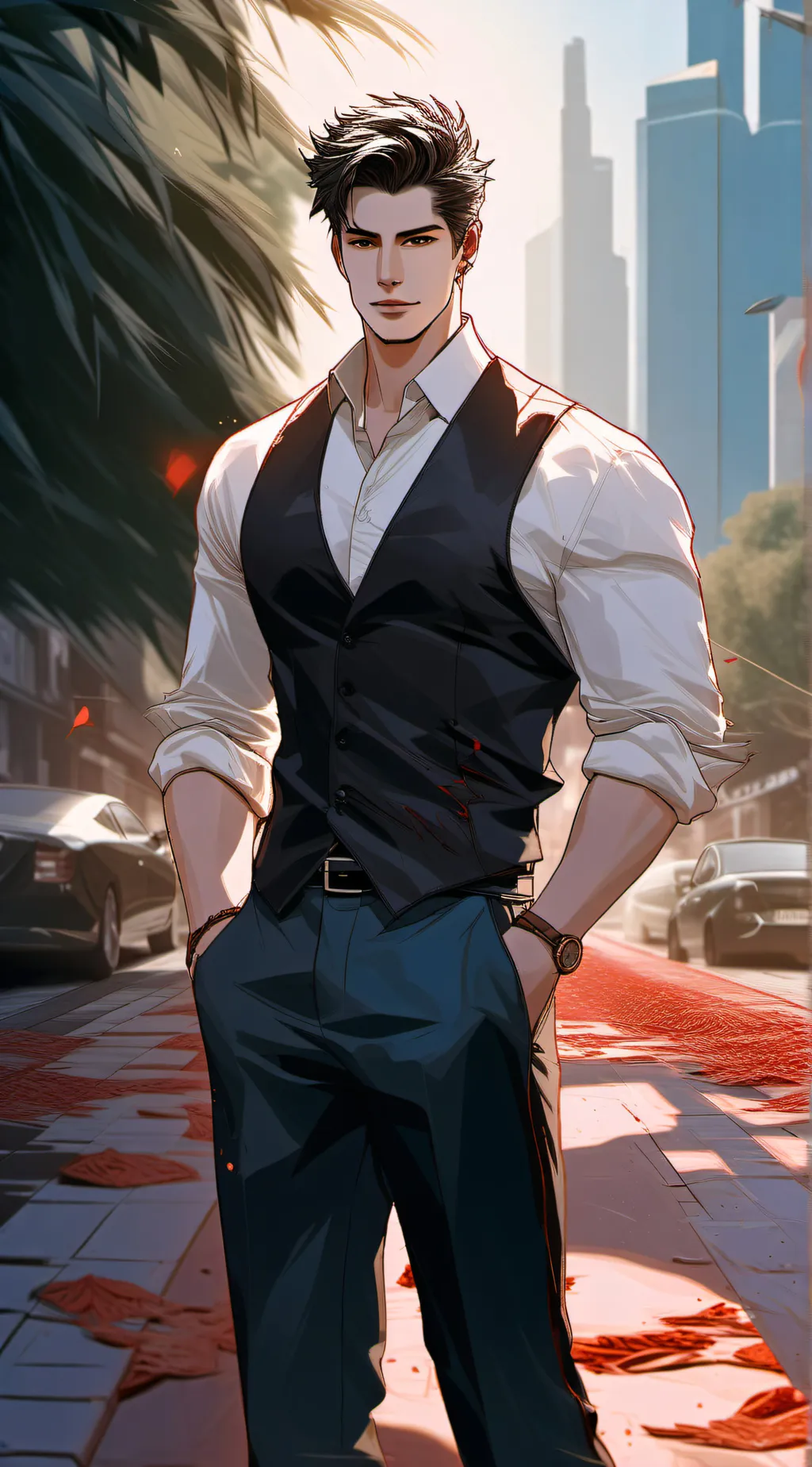 ai character: Jackson <3 background