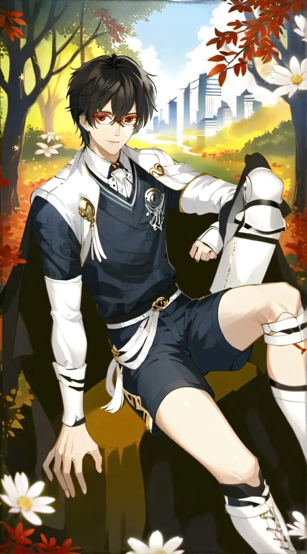 ai character: ein background