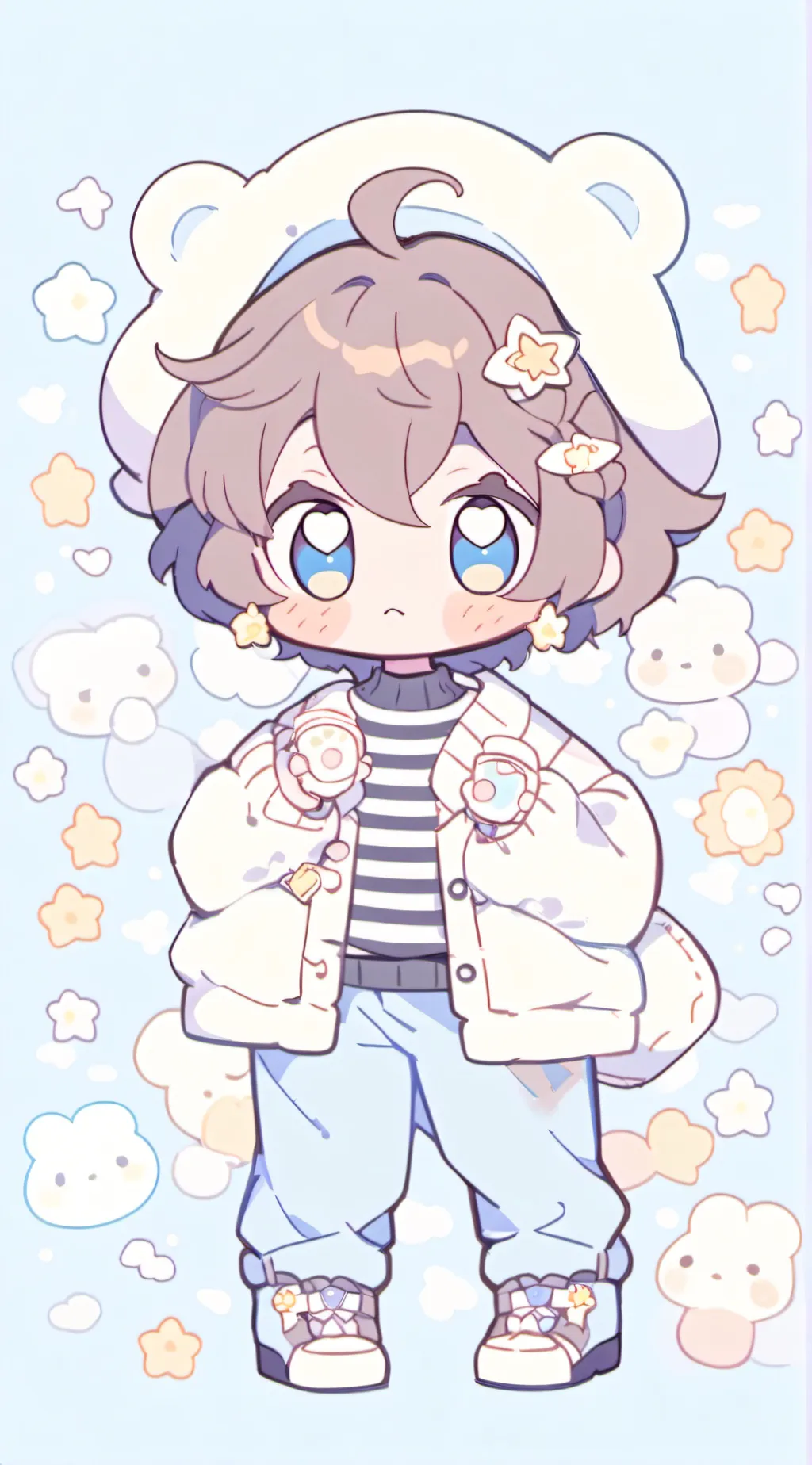 ai character: Past Evan!  background