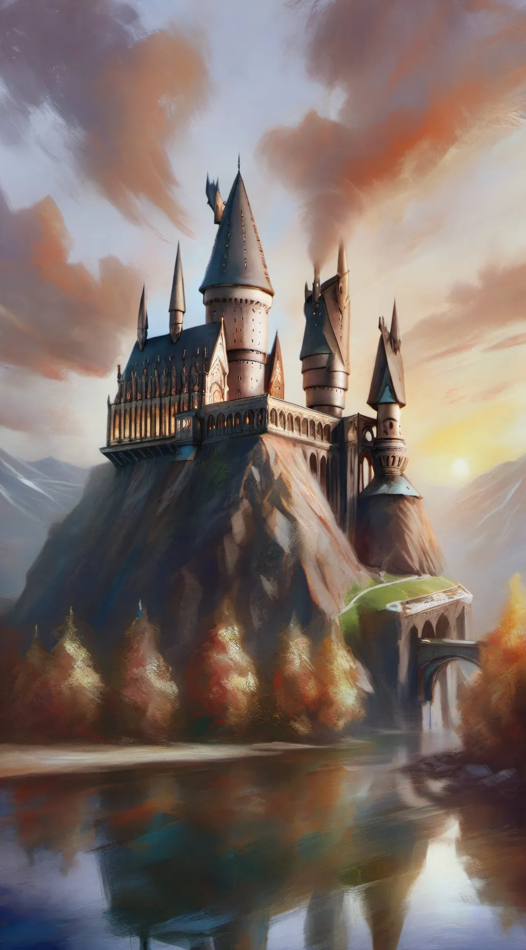 ai character: Hogwarts 😈 background