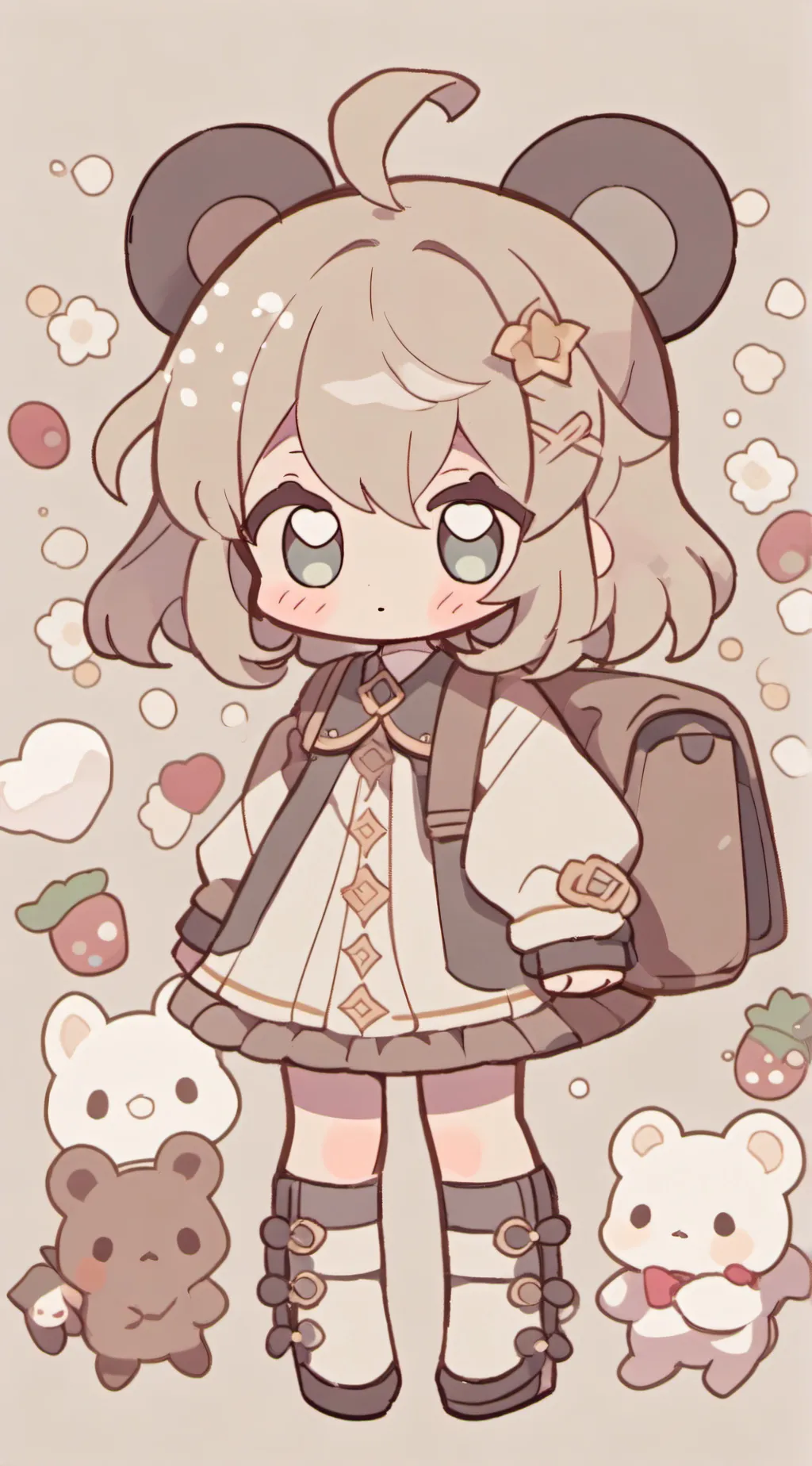 ai character: Sprunki love Luna background