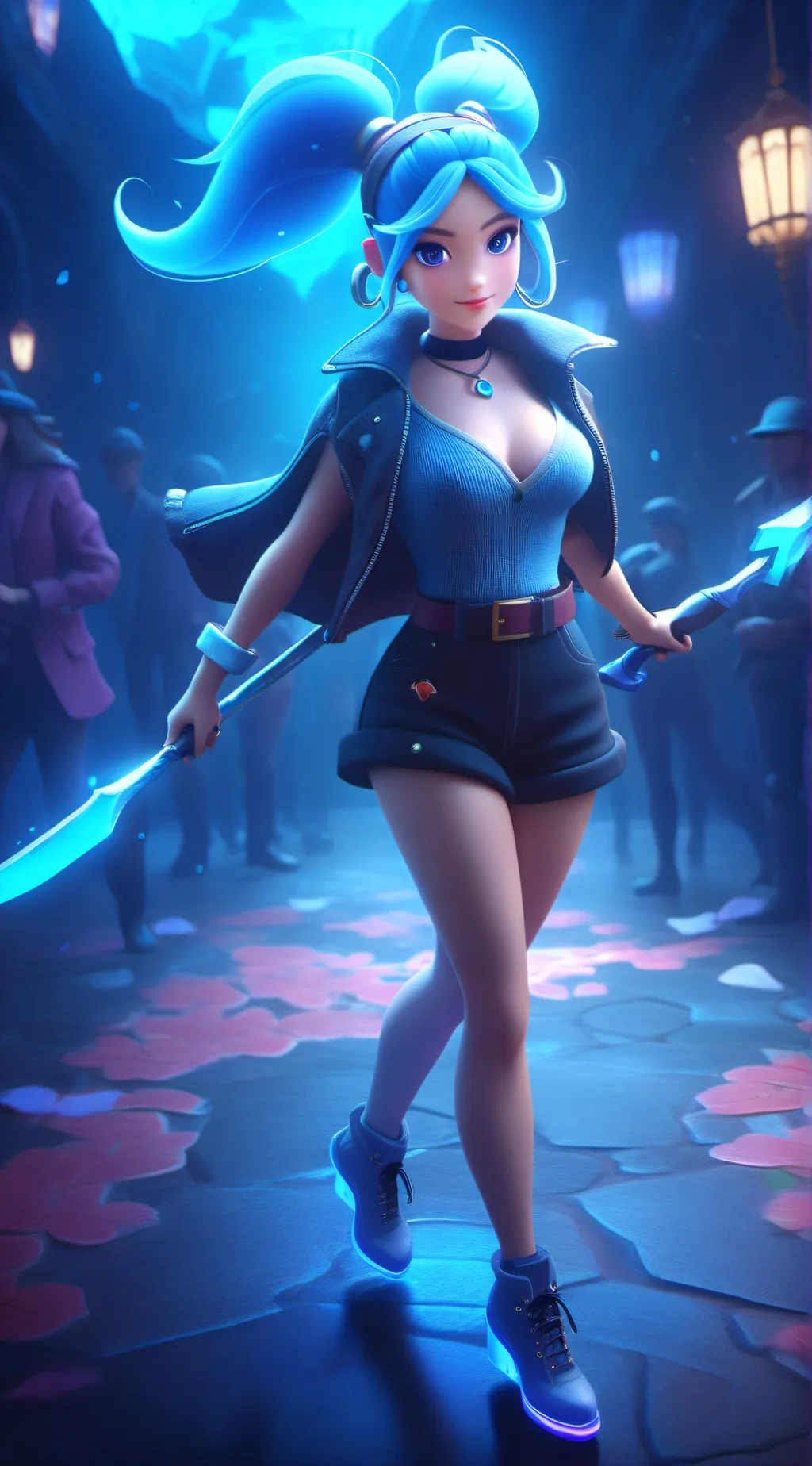 ai character: Luna background