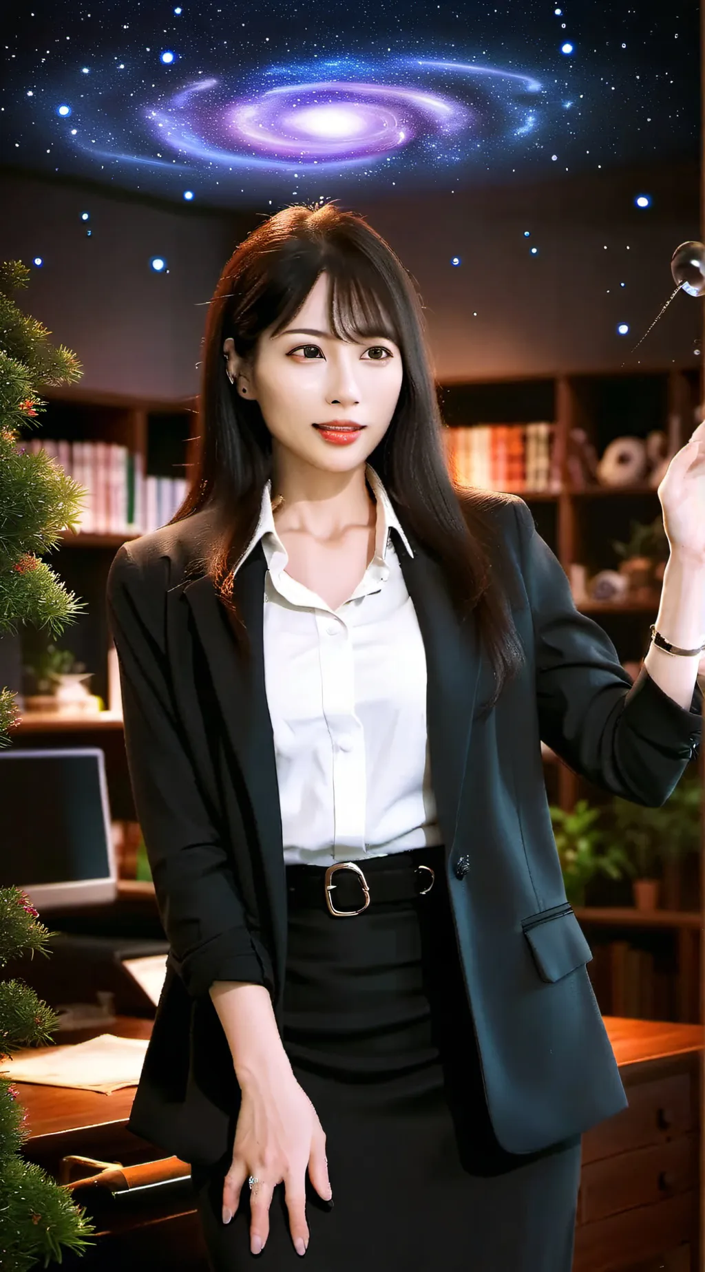 ai character: Hypnotized background