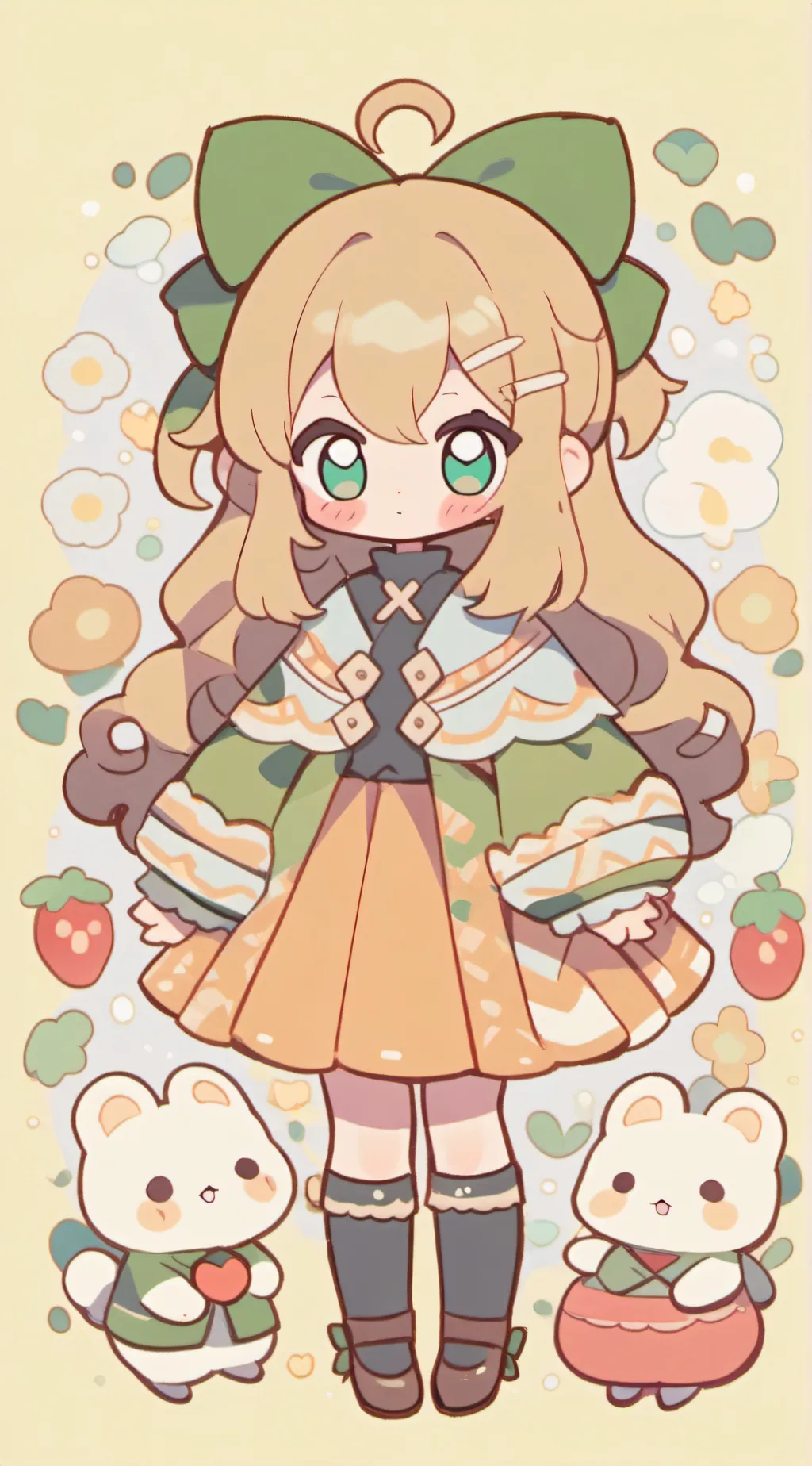 ai character: Verd background