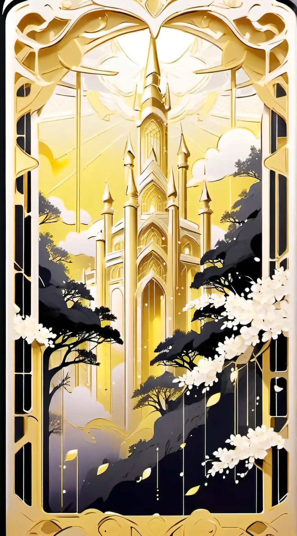 ai character: Tears of gold 2 background