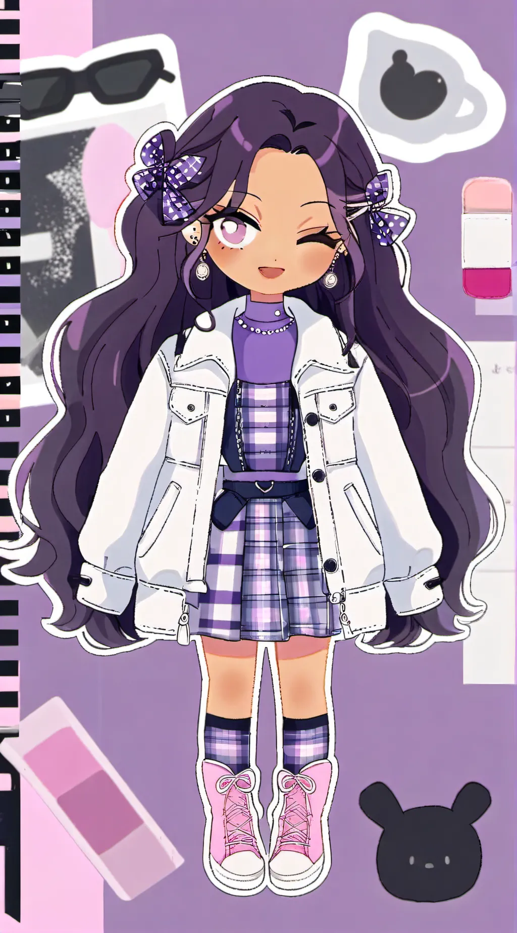 ai character: mha (1 mil) :) background