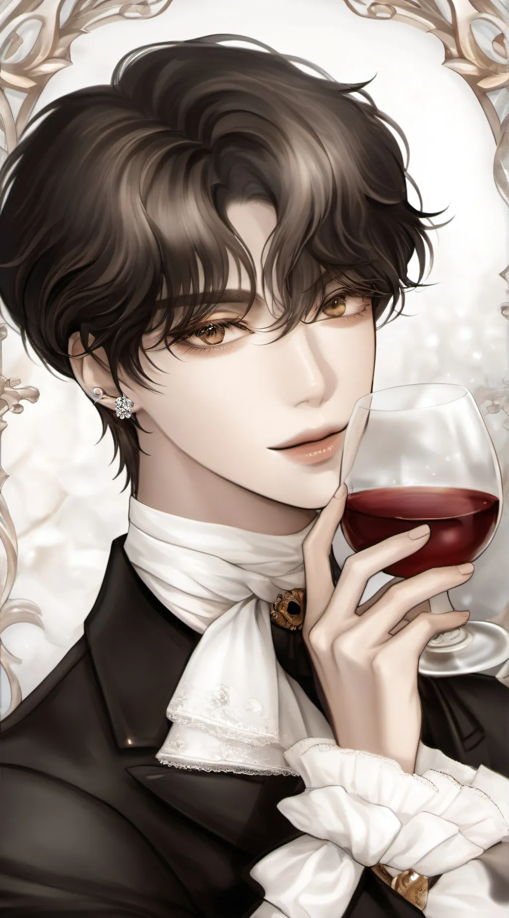 ai character: ᗩᒪE᙭ᗩᑎᗪEᖇ background