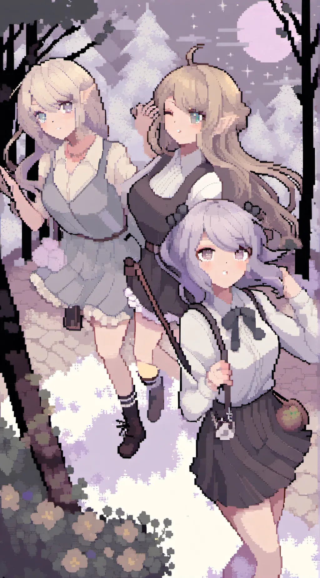 ai character: Zoey’s friends  background