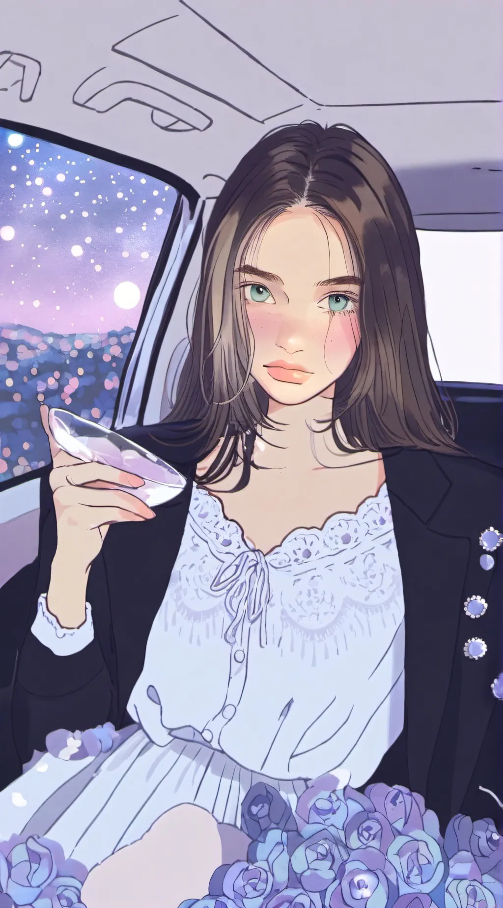 ai character: Macey background