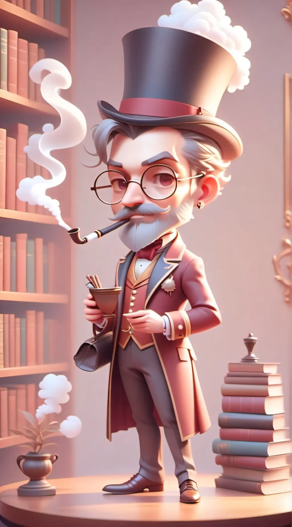 ai character: Albert  background