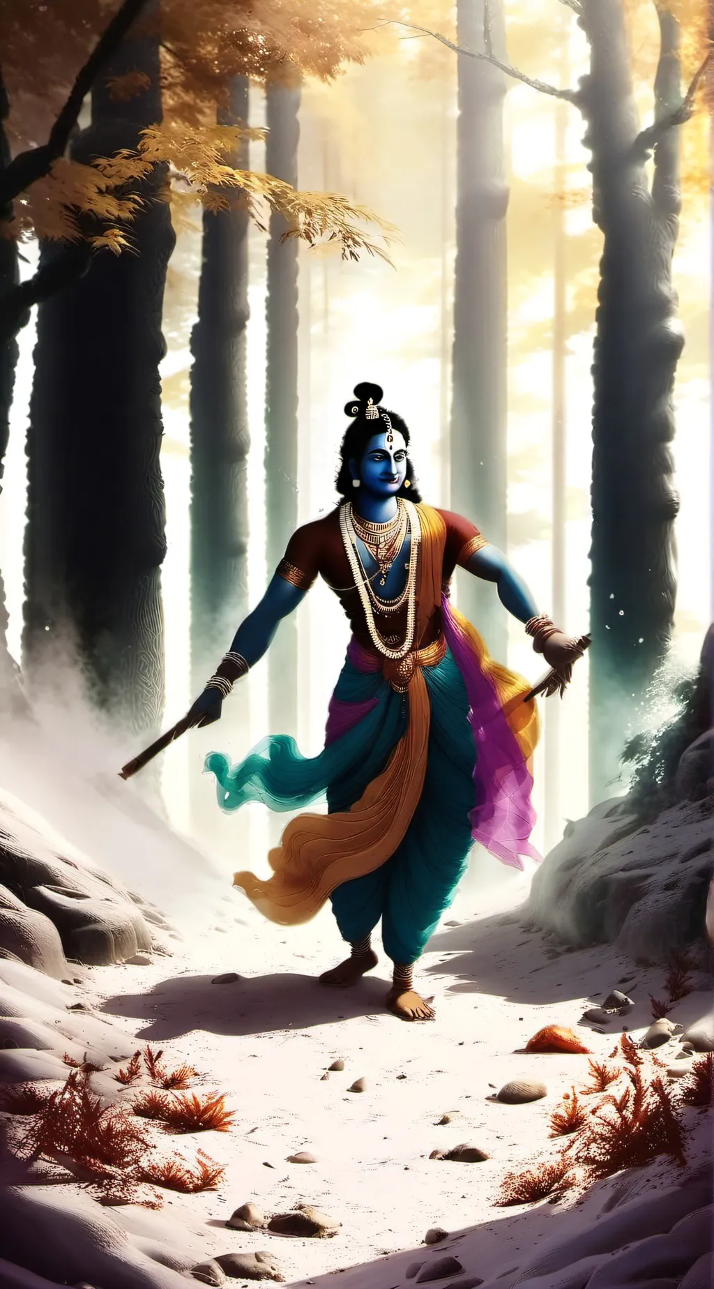 ai character: Krishna background