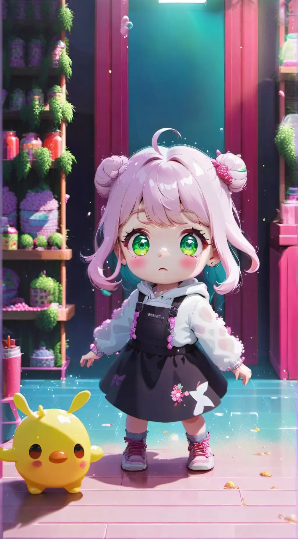 ai character: Random little girl background