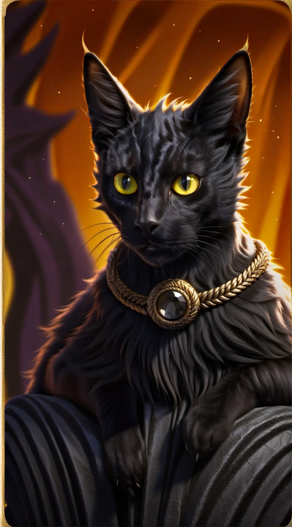 ai character: A little cat background