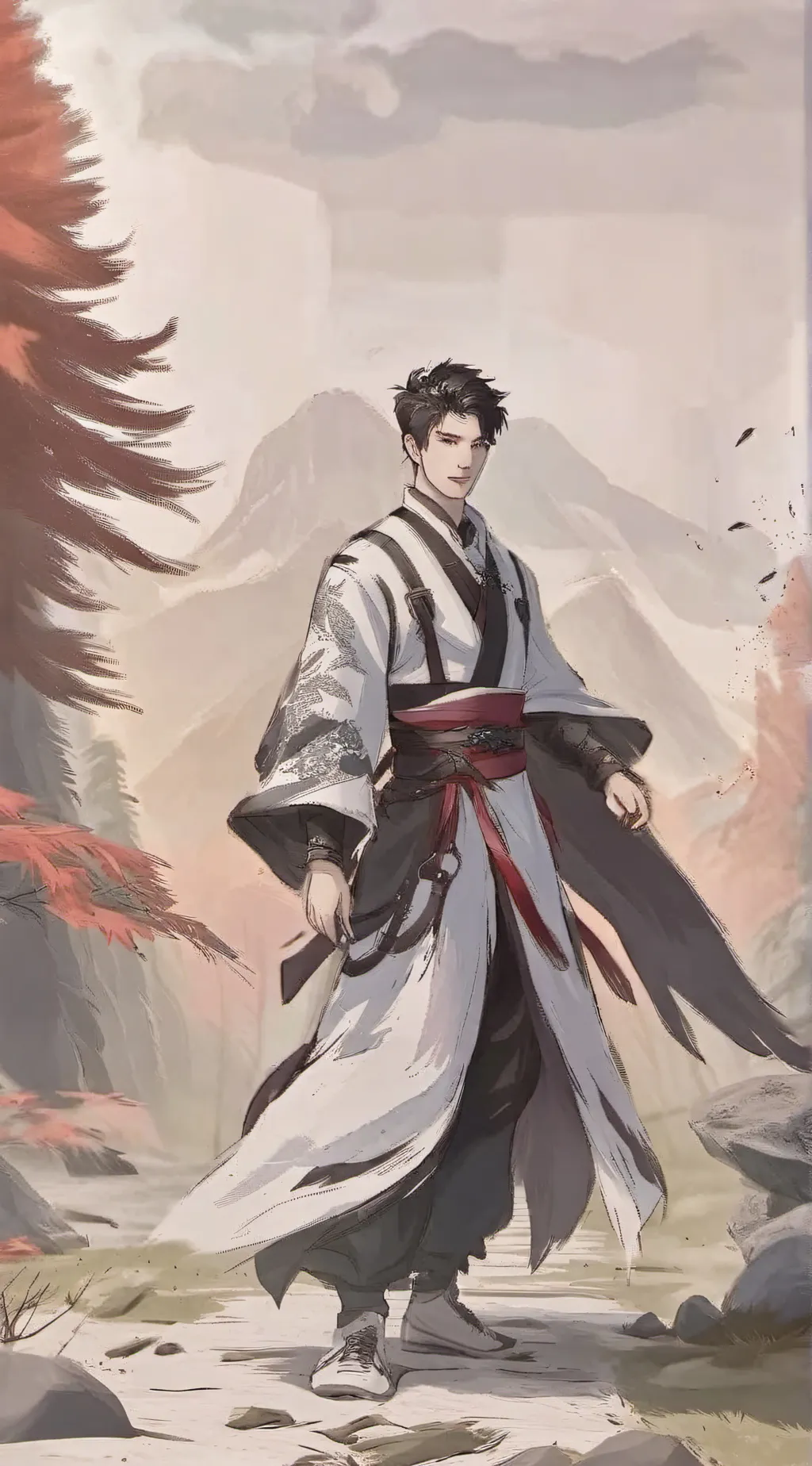 ai character: Zander  background