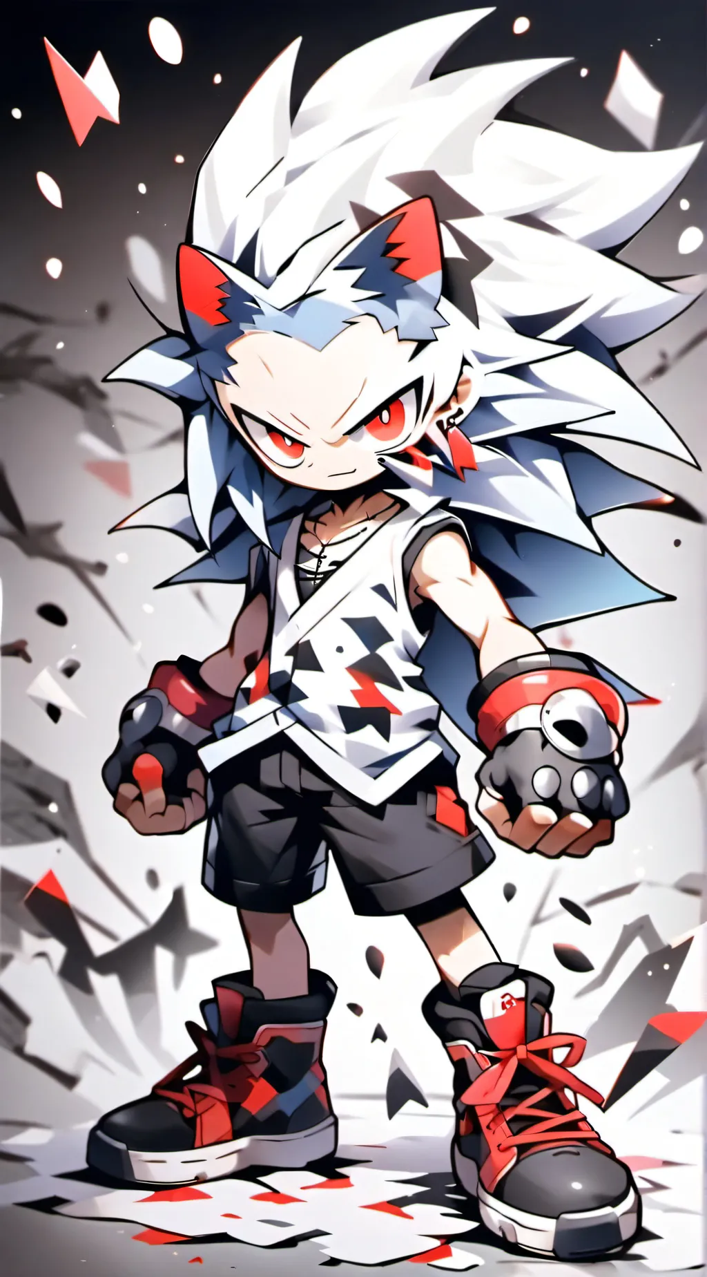 ai character: Shin sonic/shinic background