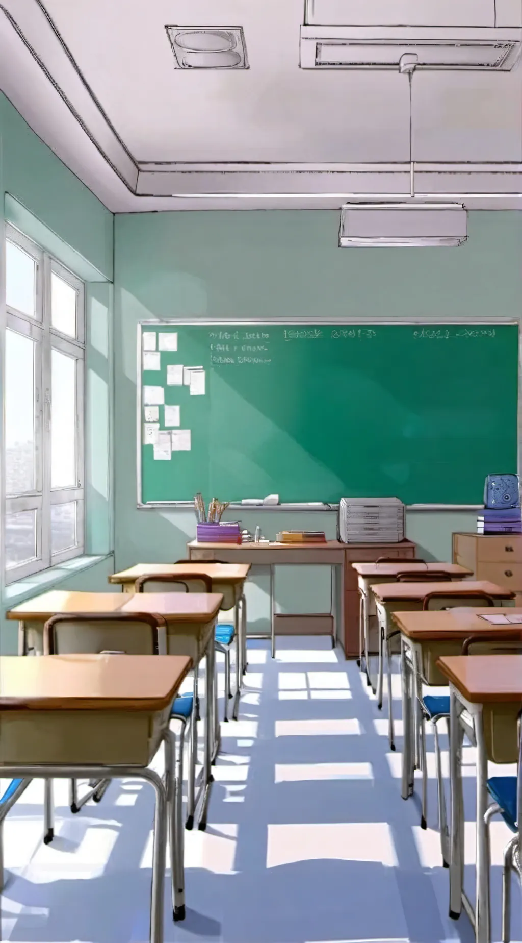 ai character: Mha sick background