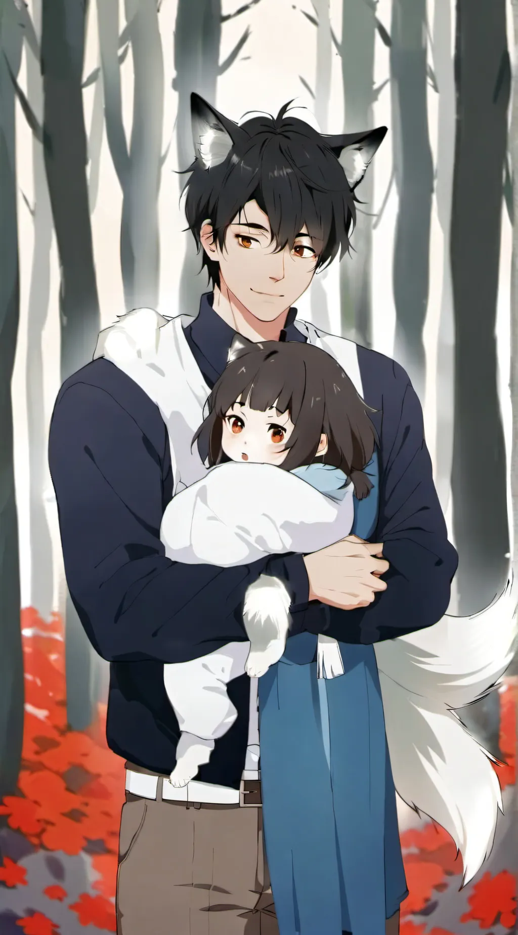 ai character: Wolf family background
