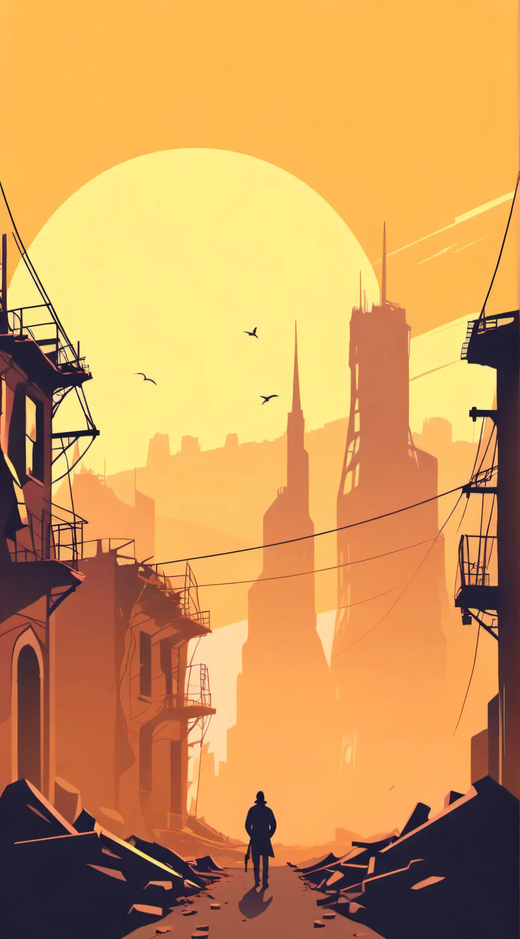 ai character: DS apocalypse  background