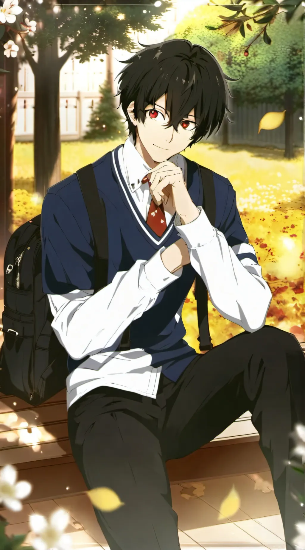 ai character: Live waves ￼ background