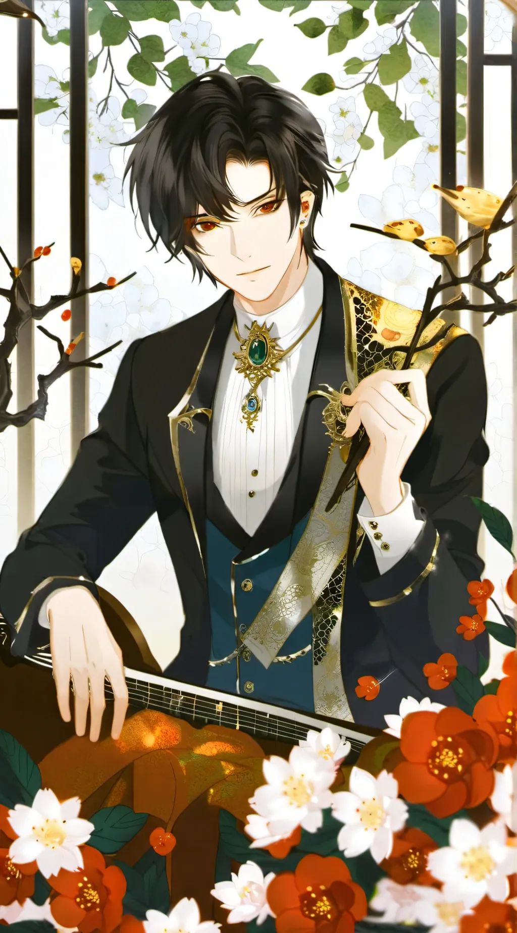 ai character: lucifer  background