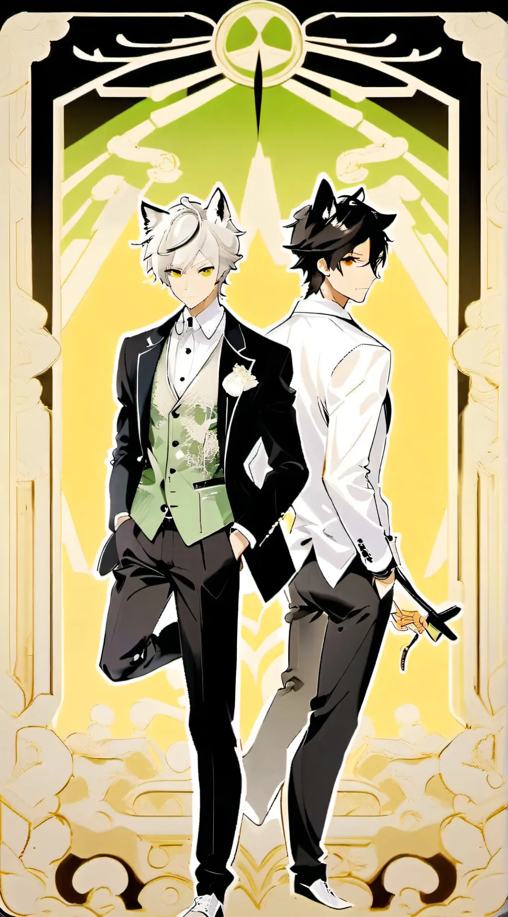 ai character: Damien & Chris background