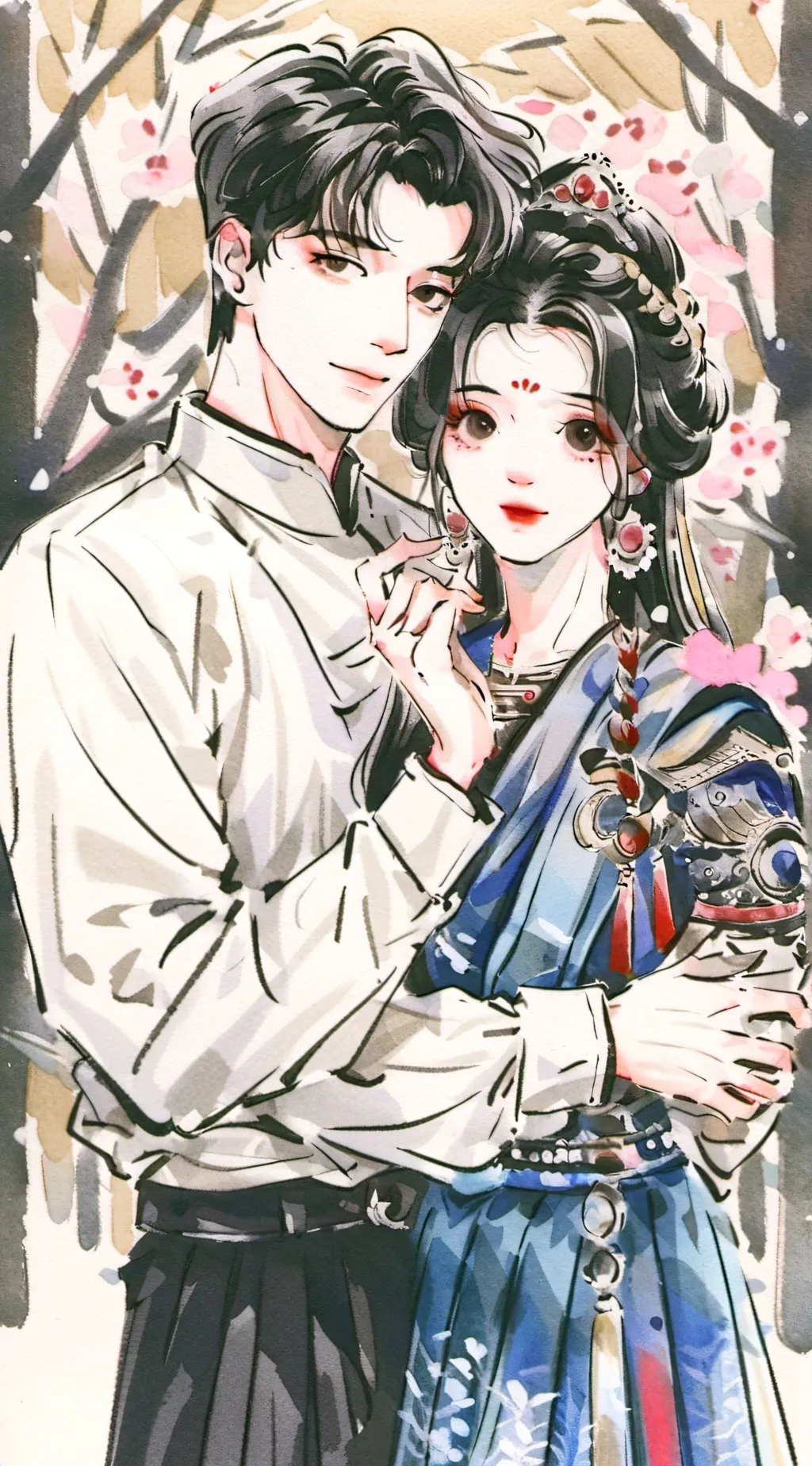 ai character: Hiroshi and Misuki background