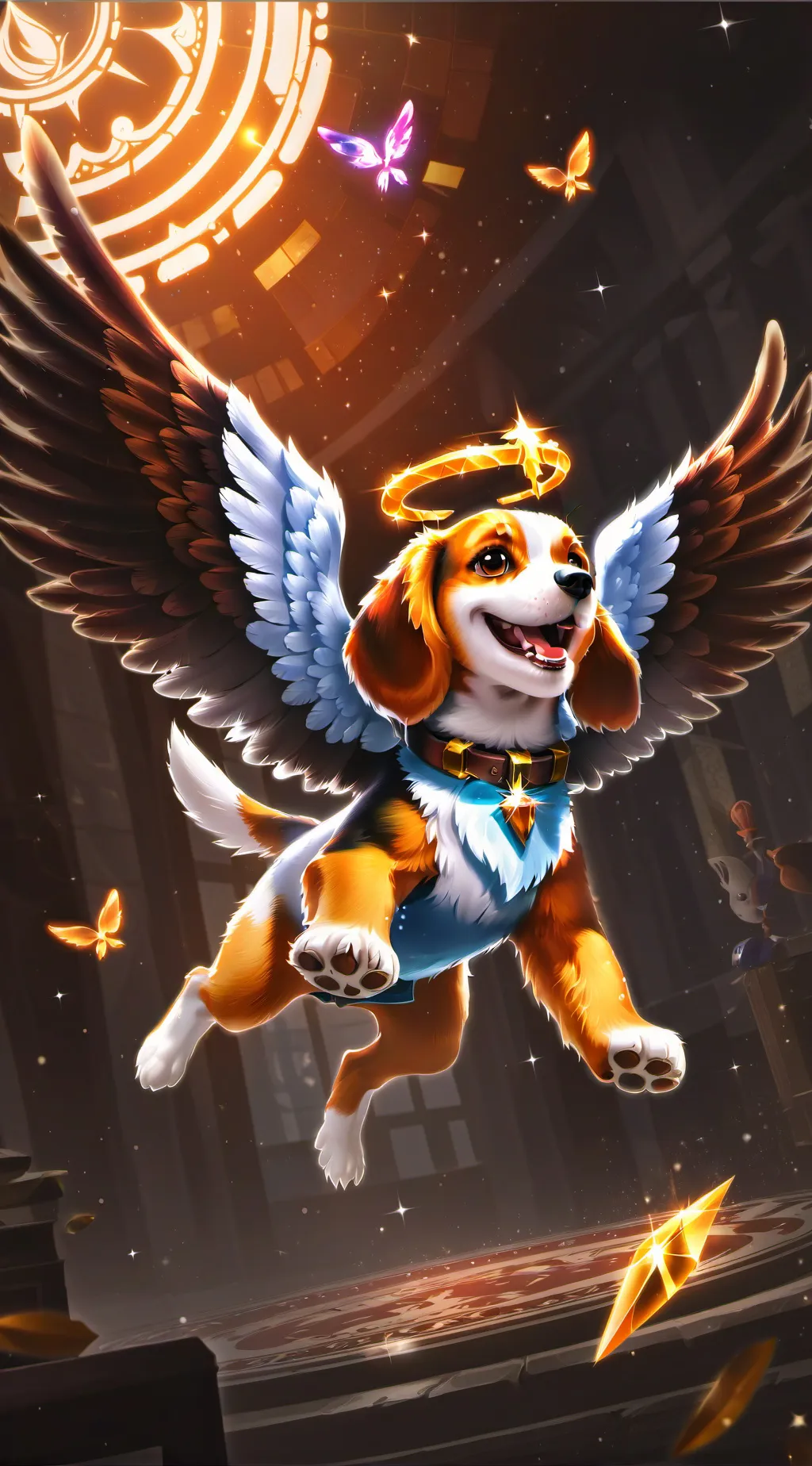 ai character: Billy Blue background