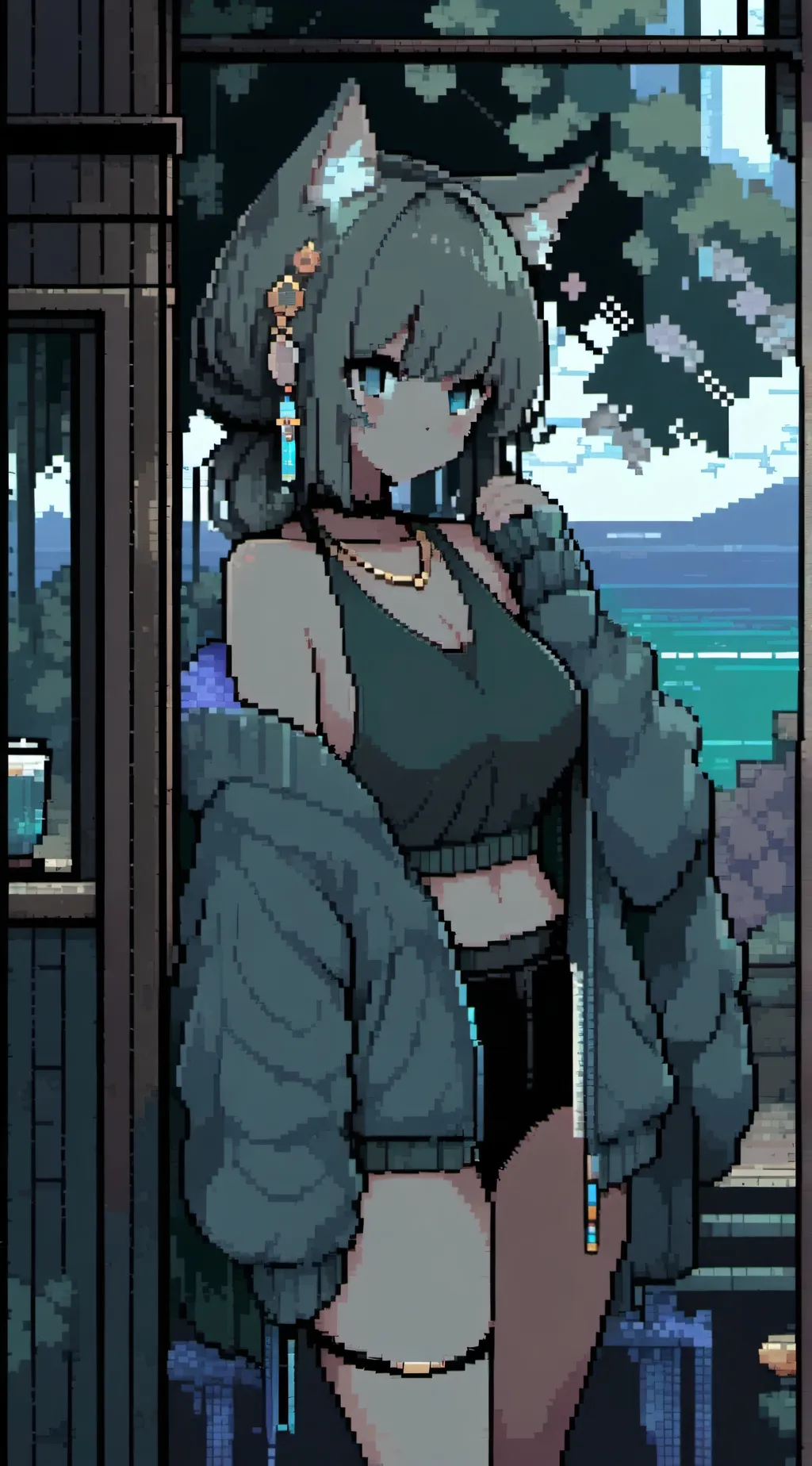 ai character: uwu cat background