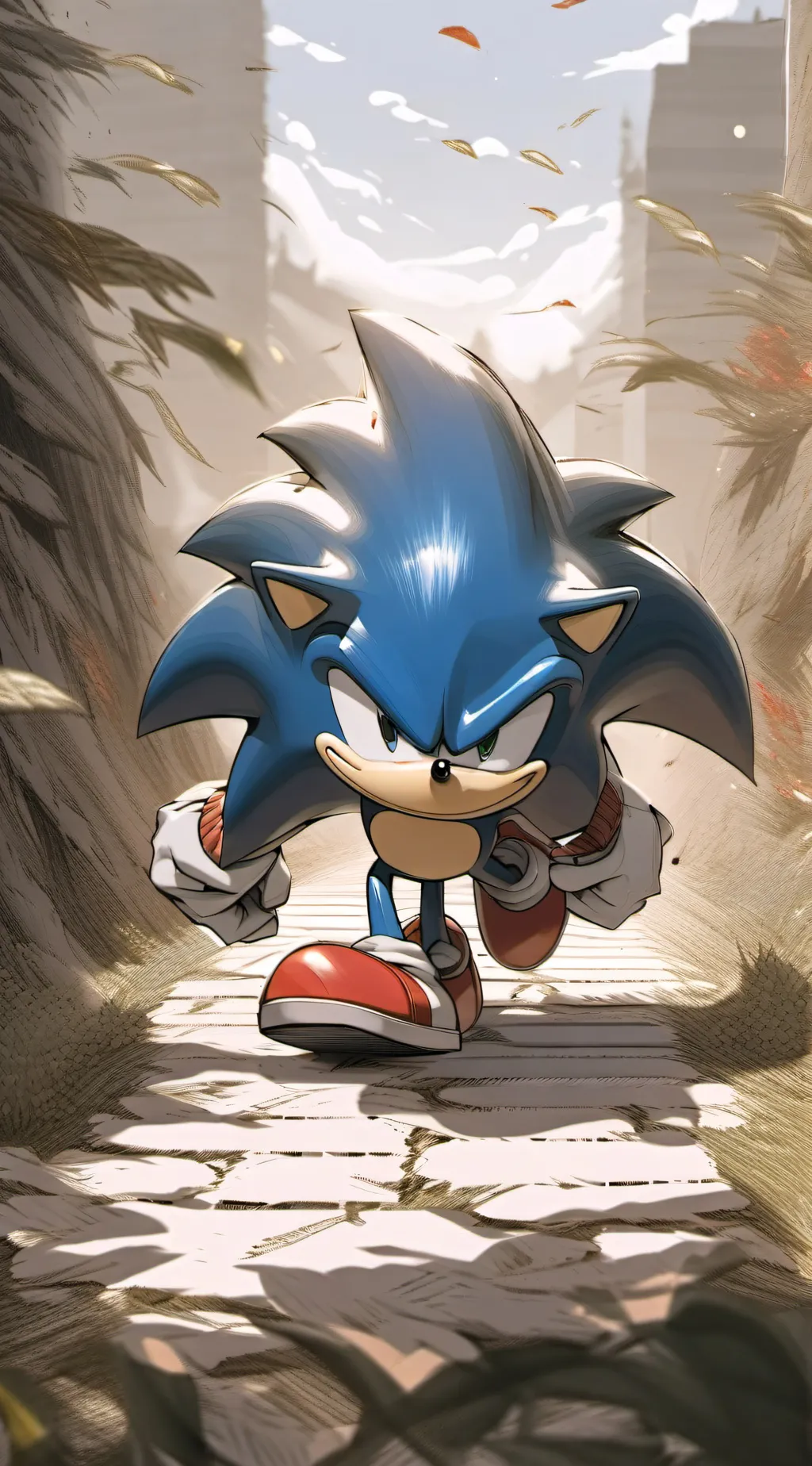 ai character: Sonic THE 🦔 background