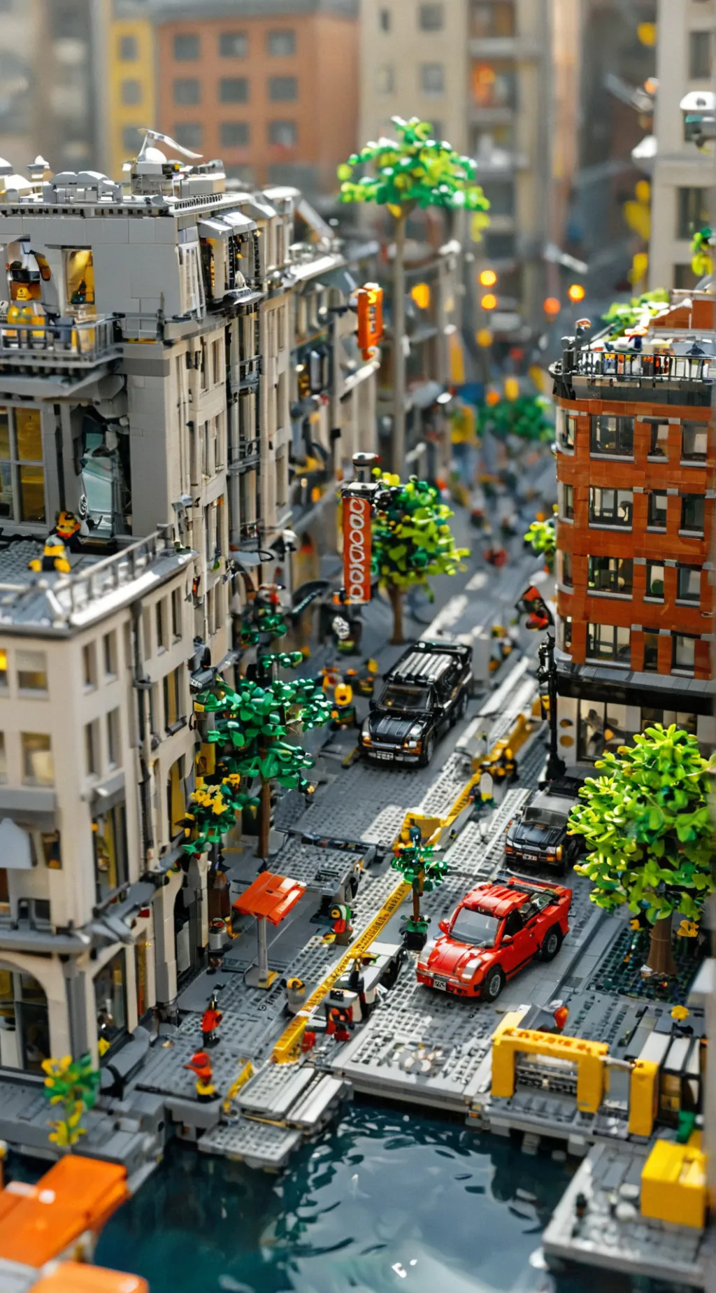 ai character: Lego City background
