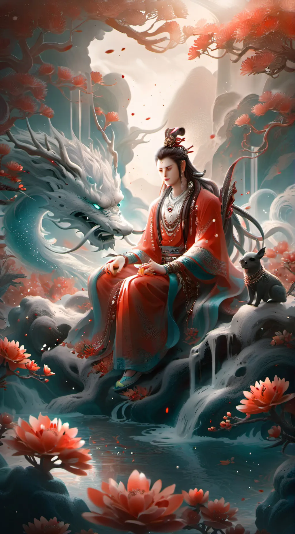 ai character: dragon background