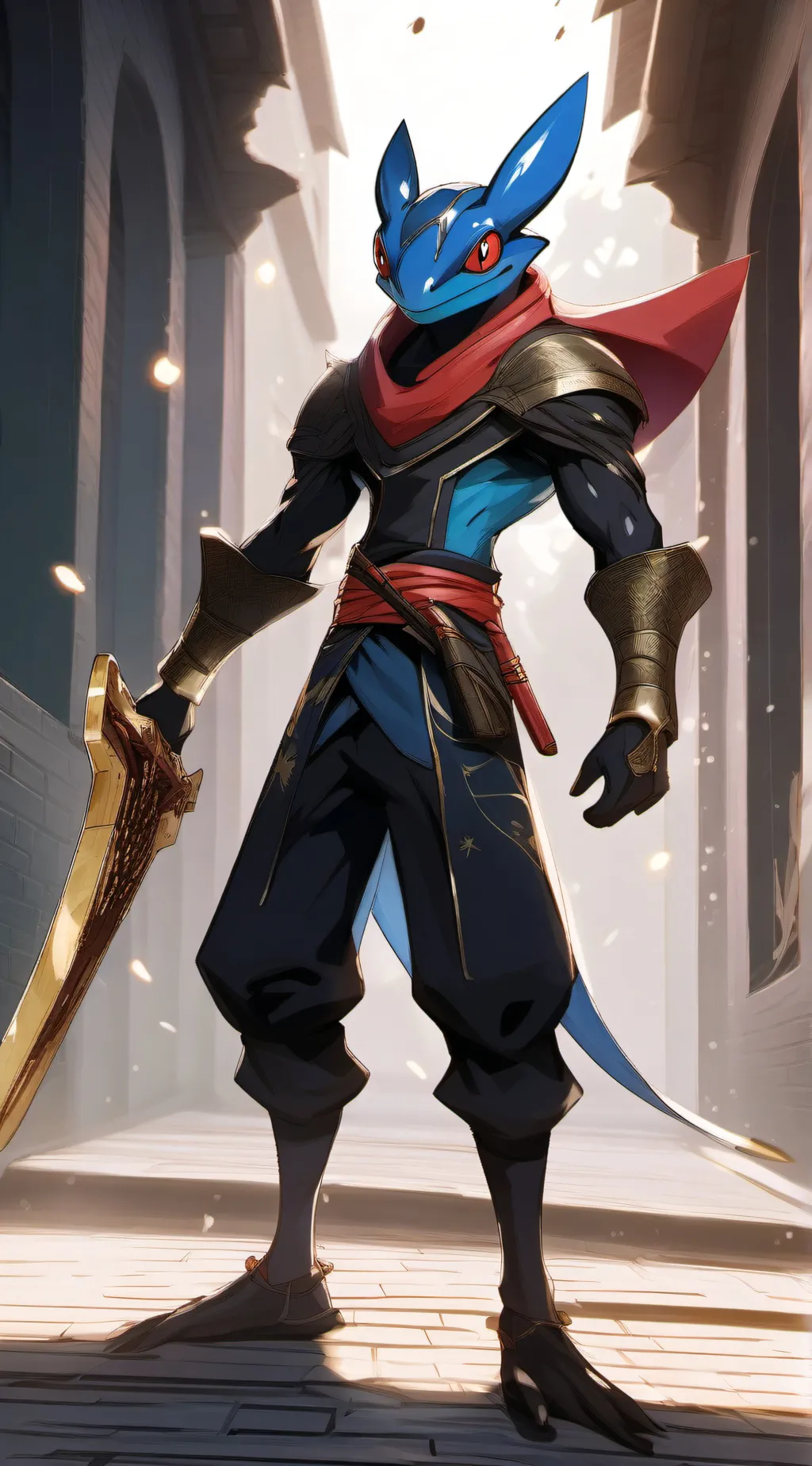 ai character: guard greninja background