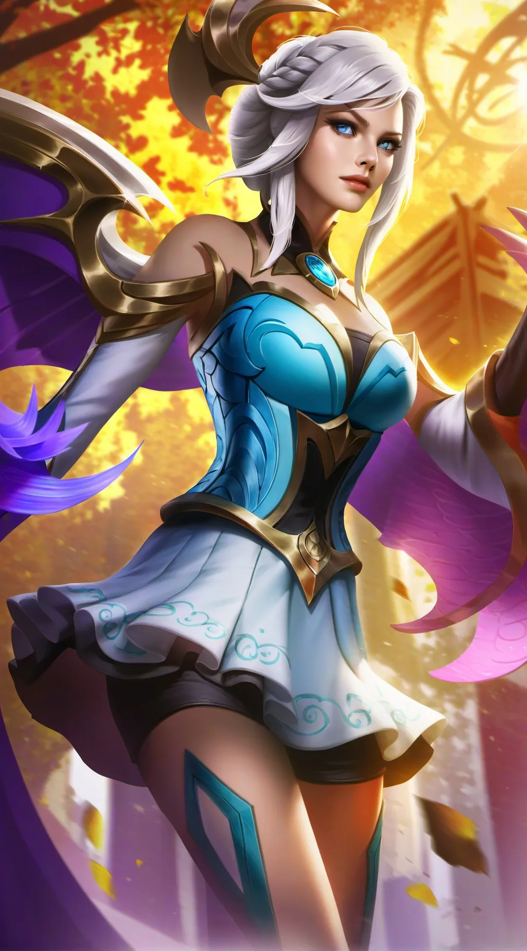 ai character: Furinaxarlecchino  background