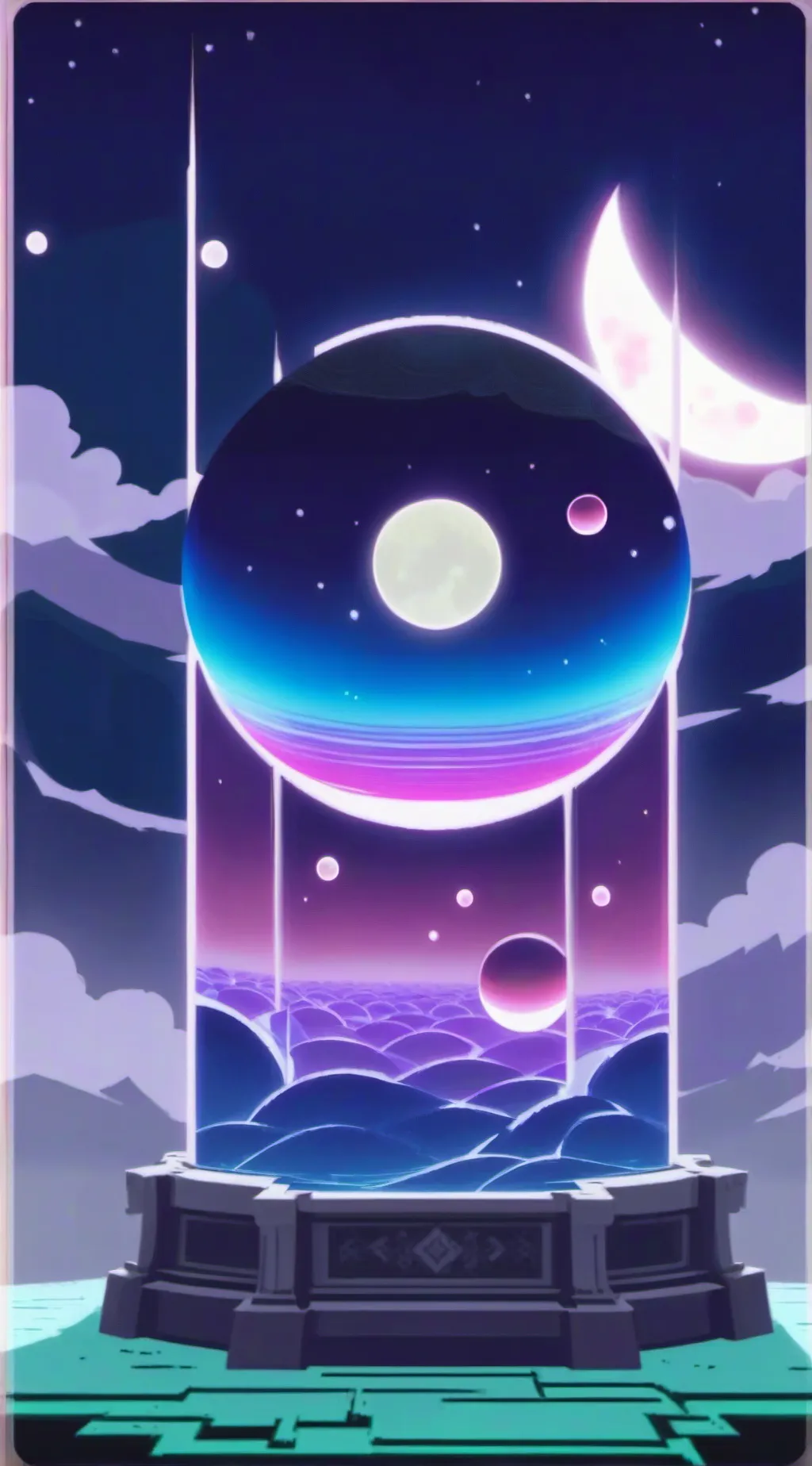 ai character: solar system trial background