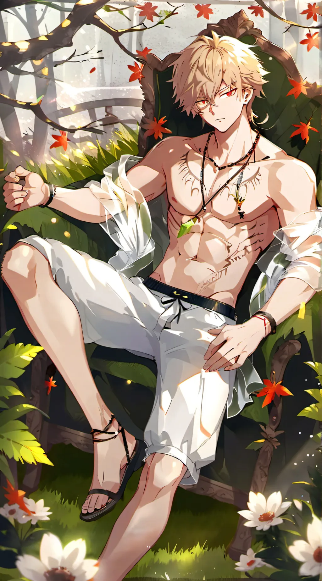 ai character: Bakugo Katsuki background