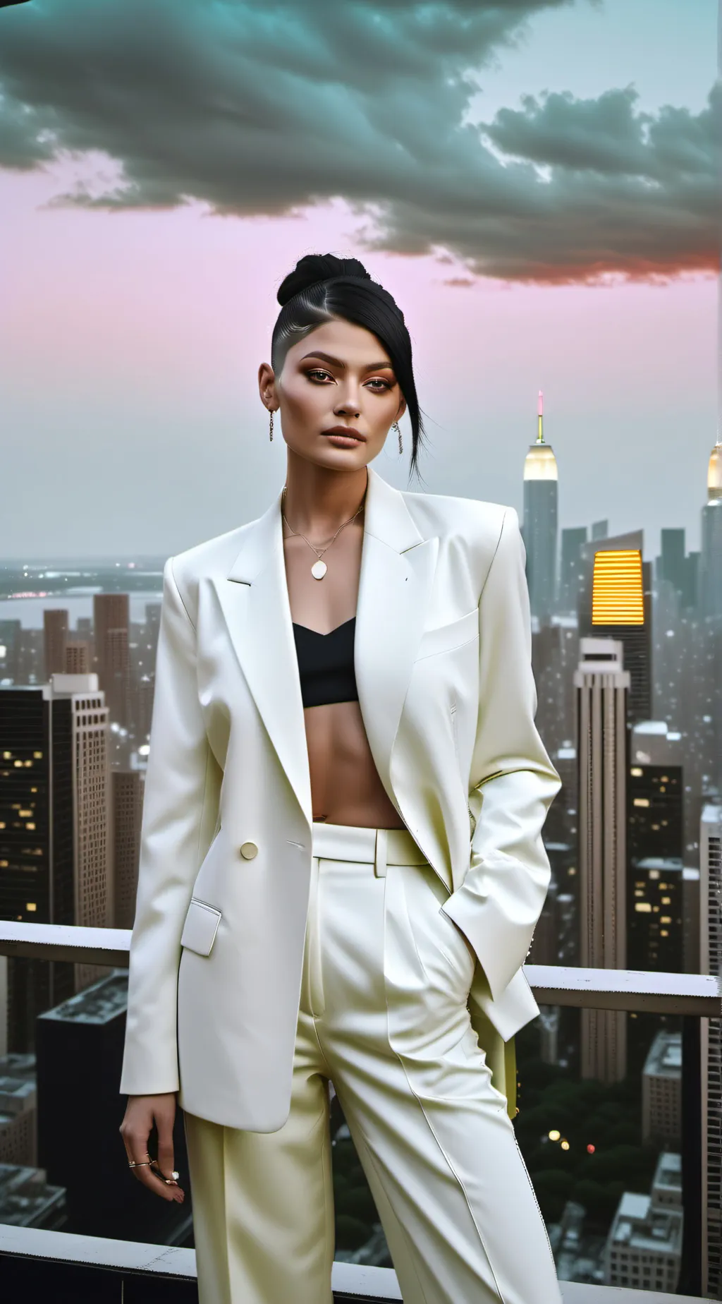 ai character: Kylie Jenner  background